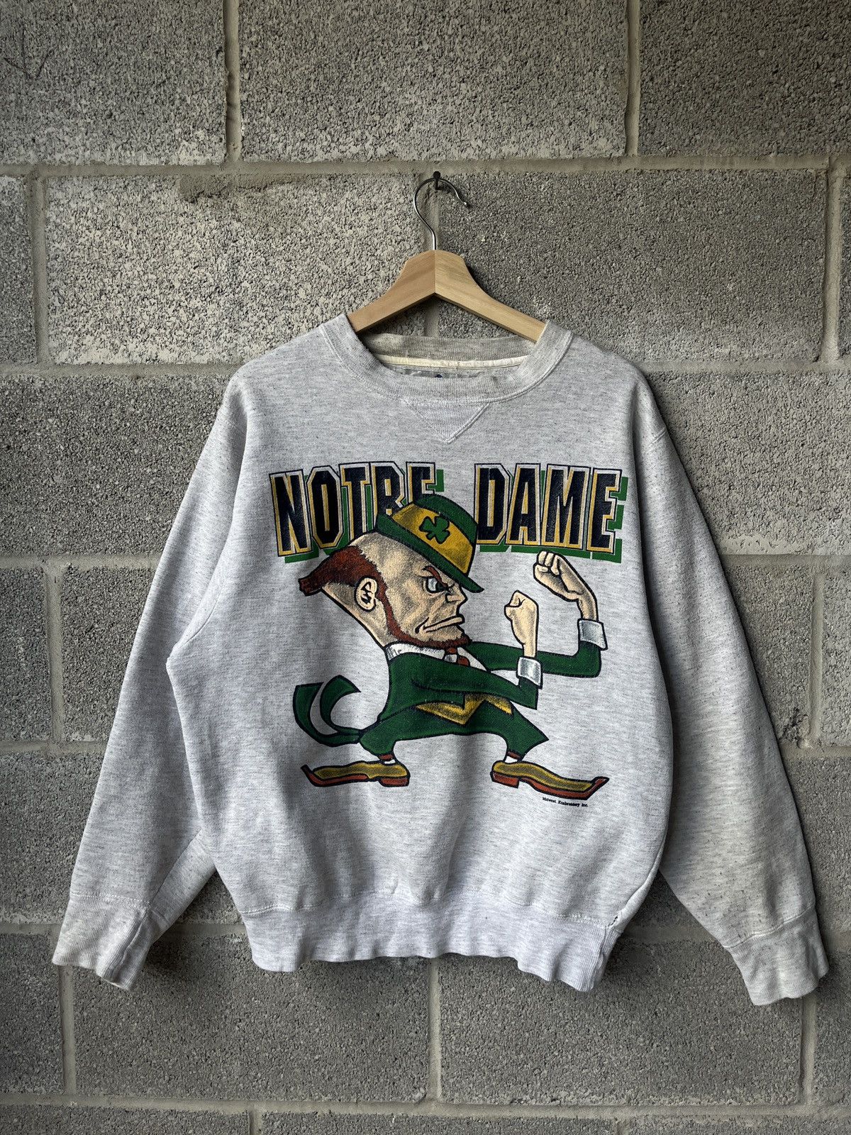 Salem Sportswear × Vintage Vintage 90’s NCAA Norte Dame Sweatshirt Crewneck Size US M / EU 48-50 / 2 - 1 Preview