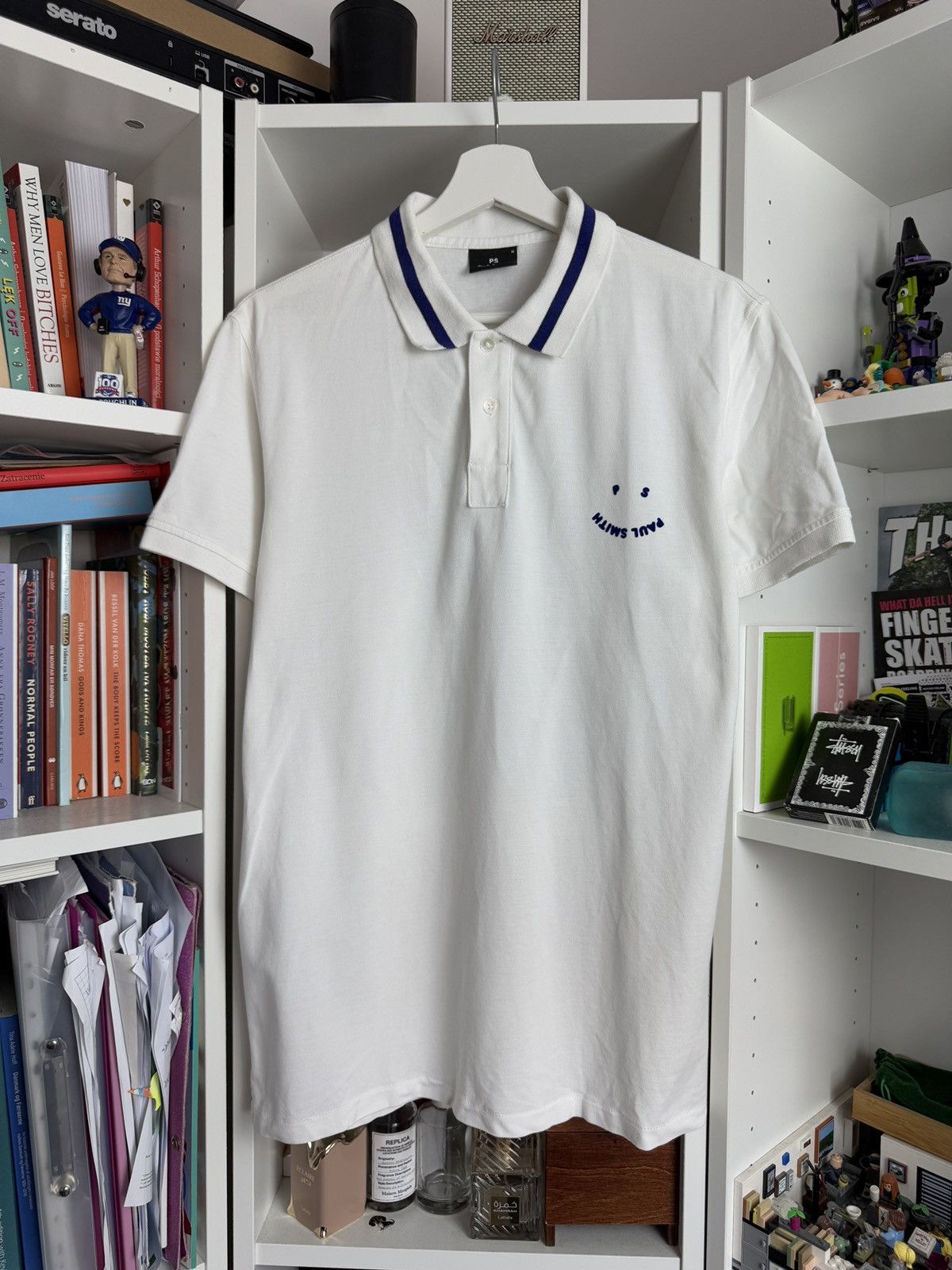 Designer × Paul Smith Paul Smith smile logo basic white polo t-shirt M designer Size US M / EU 48-50 / 2 - 1 Thumbnail