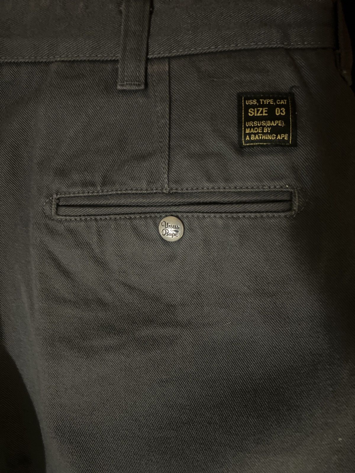 Bape Ursus Bape 2011 grey denim jeans Size US 33 - 5 Thumbnail