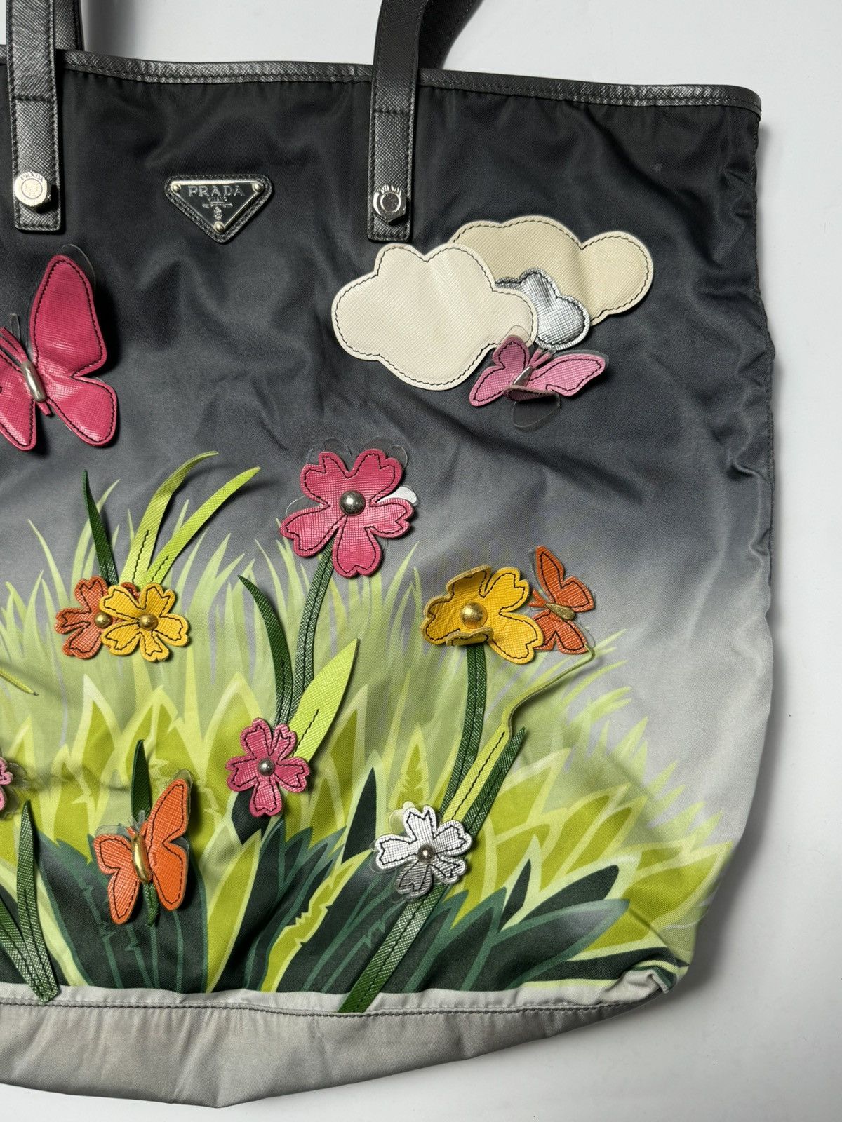 Prada Prada | Saffiano Trimmed | Garden City Tote Bag | Size ONE SIZE - 4 Thumbnail