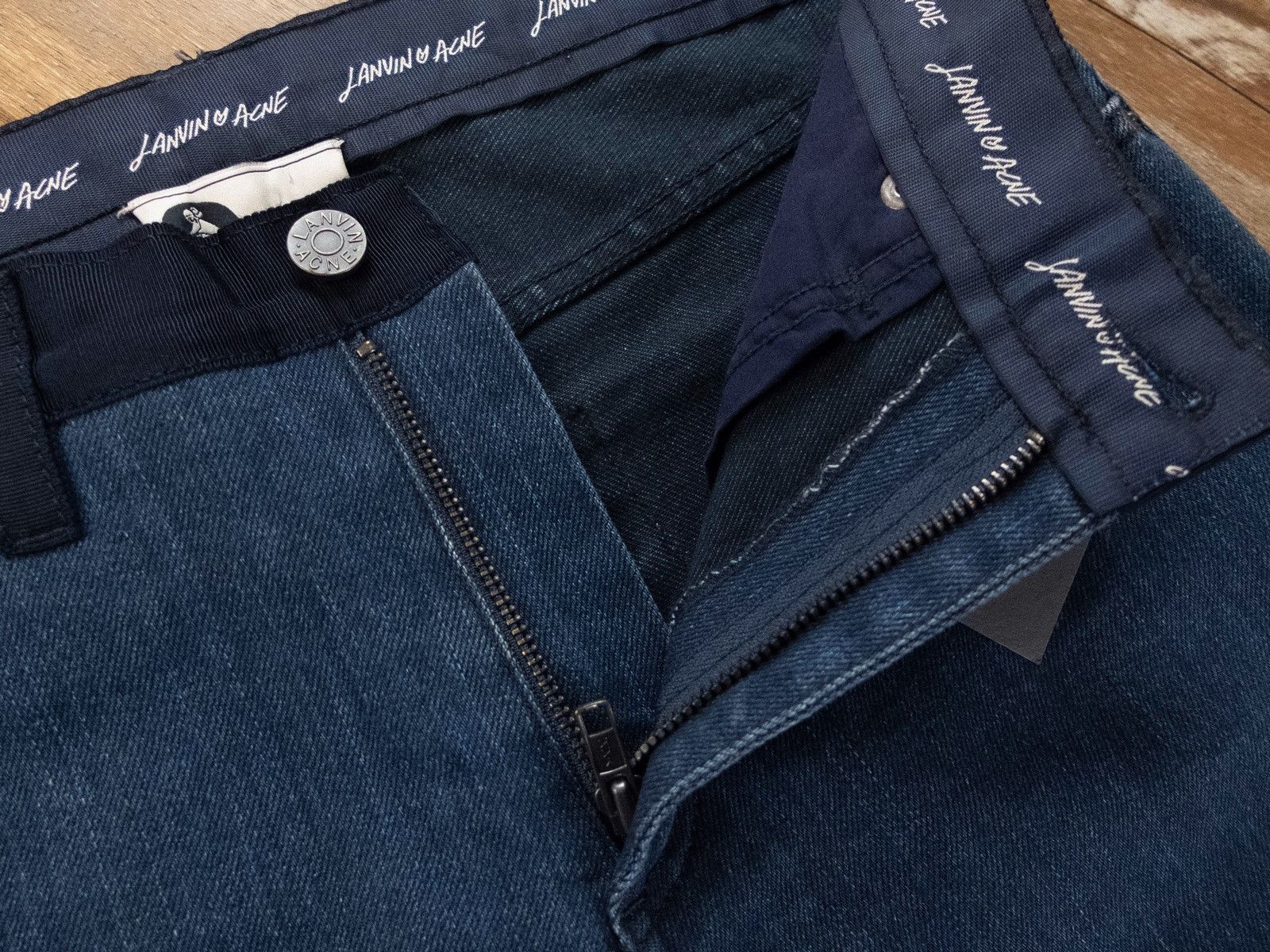 Acne Studios LANVIN x ACNE STUDIOS vintage blue stretch pants jeans 29 Size 29" - 4 Thumbnail