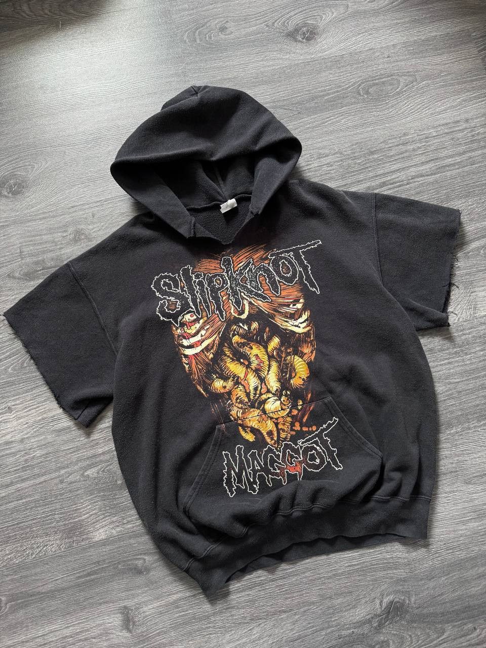 Band Tees Vintage Slipknot Maggot Band Destroyed Trashed Hoodie Size US L / EU 52-54 / 3 - 3 Thumbnail