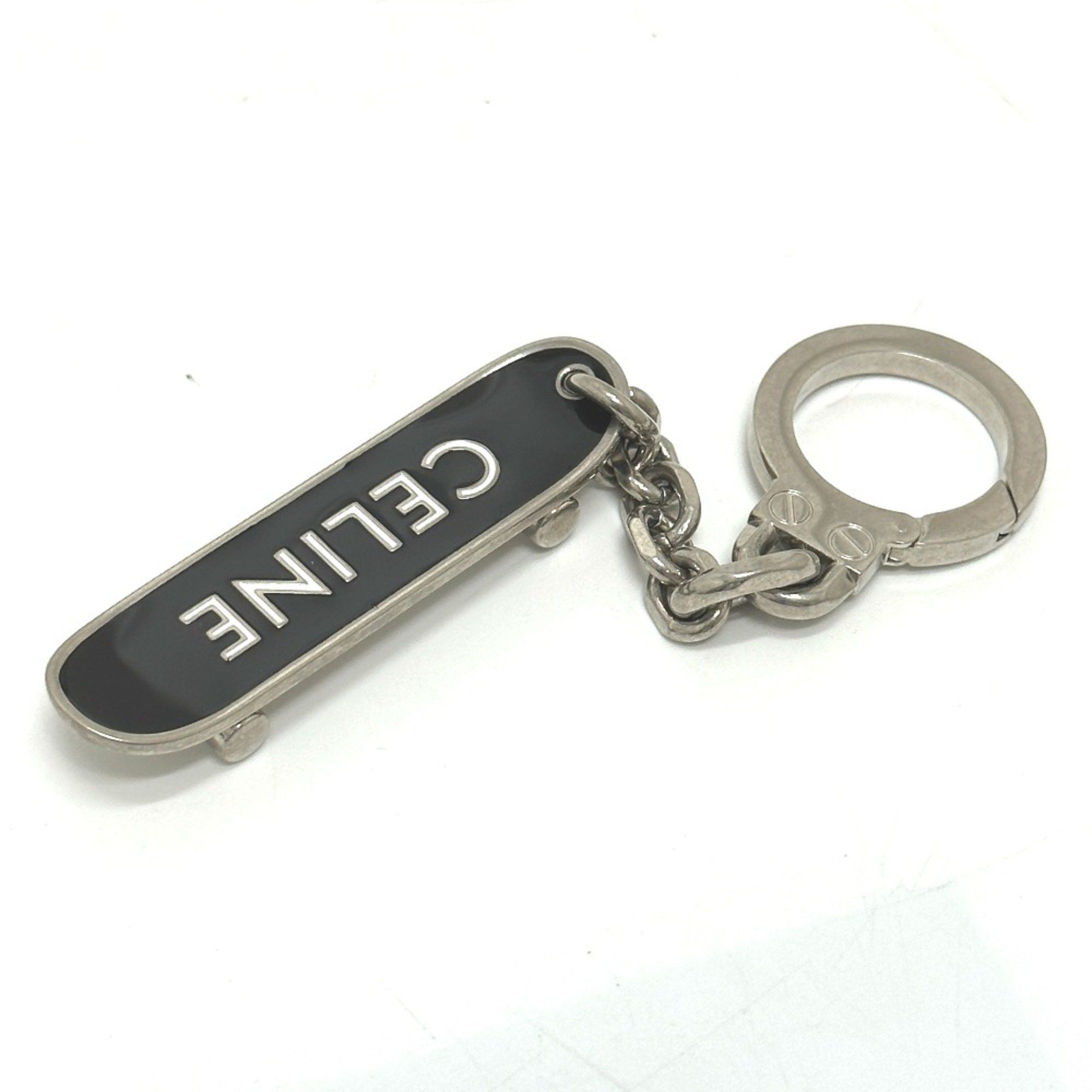 Celine CELINE Bag Charm Key Holder Black Silver Size ONE SIZE - 1 Thumbnail