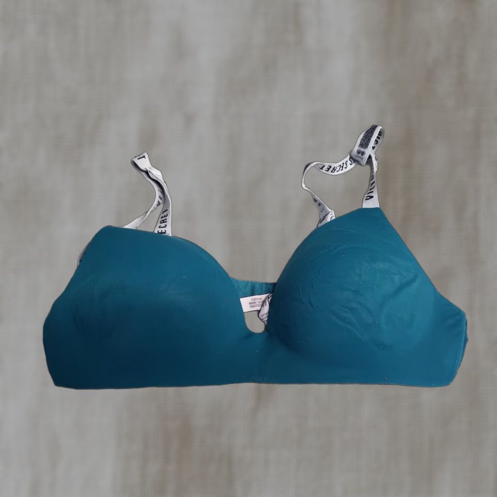 Victoria's Secret Victoria's Secret Bra 36B Blue Satin Push Up Plunge Underwired Adjustable Angles: Angel, 32 Band, B Cup Womens Size ONE SIZE - 1 Thumbnail