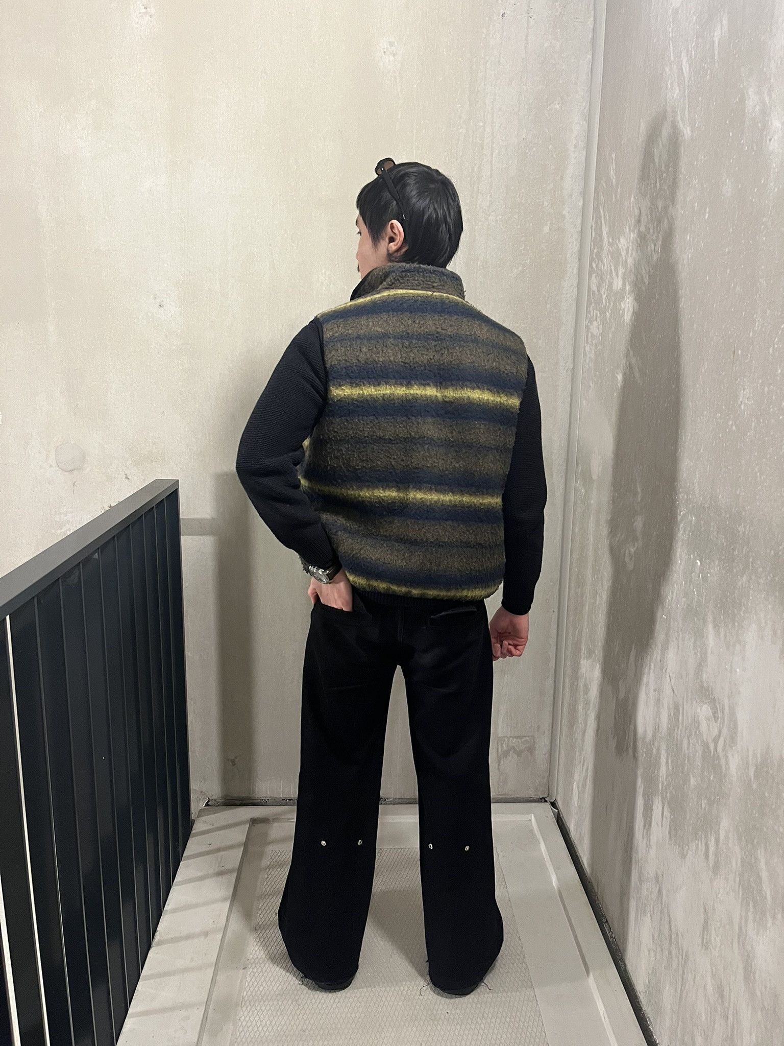 Kapital Kapital Reversible Striped Wool/Nylon Vest Size US S / EU 44-46 / 1 - 14 Thumbnail