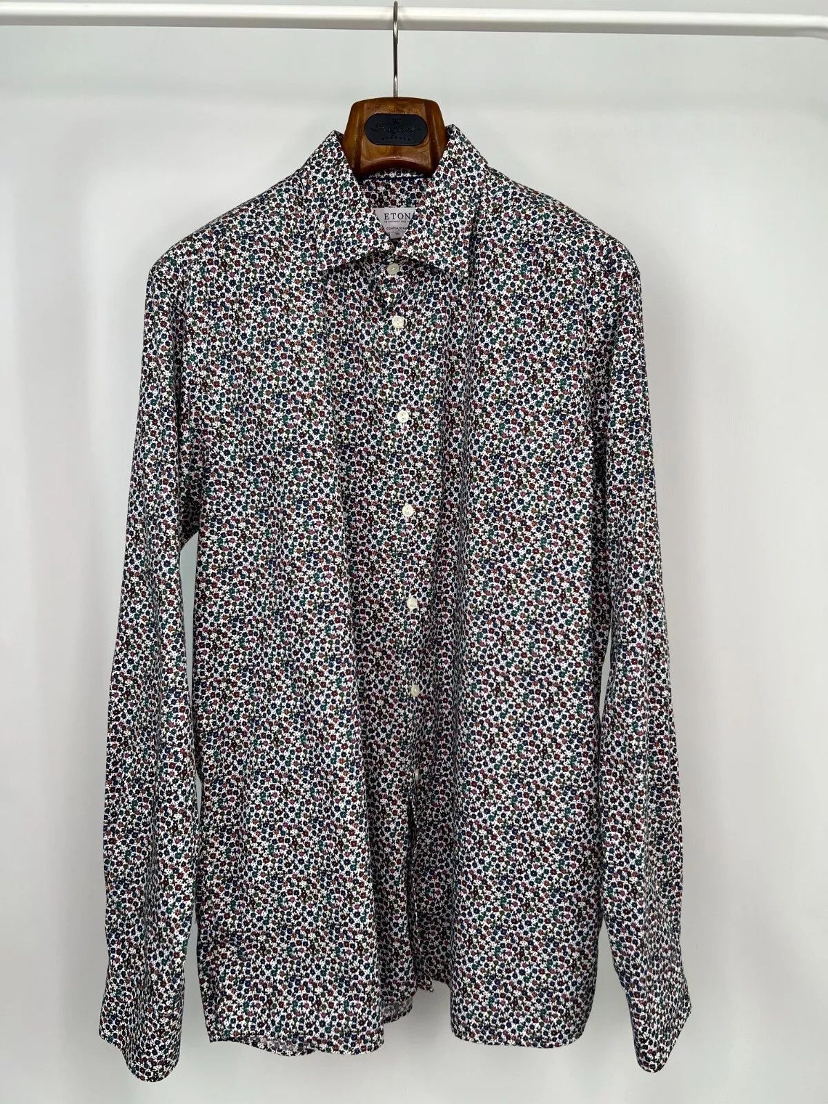 Eton Eton Contemporary Men's Casual Shirt Multicolor Floral XXL Size US XXL / EU 58 / 5 - 1 Thumbnail