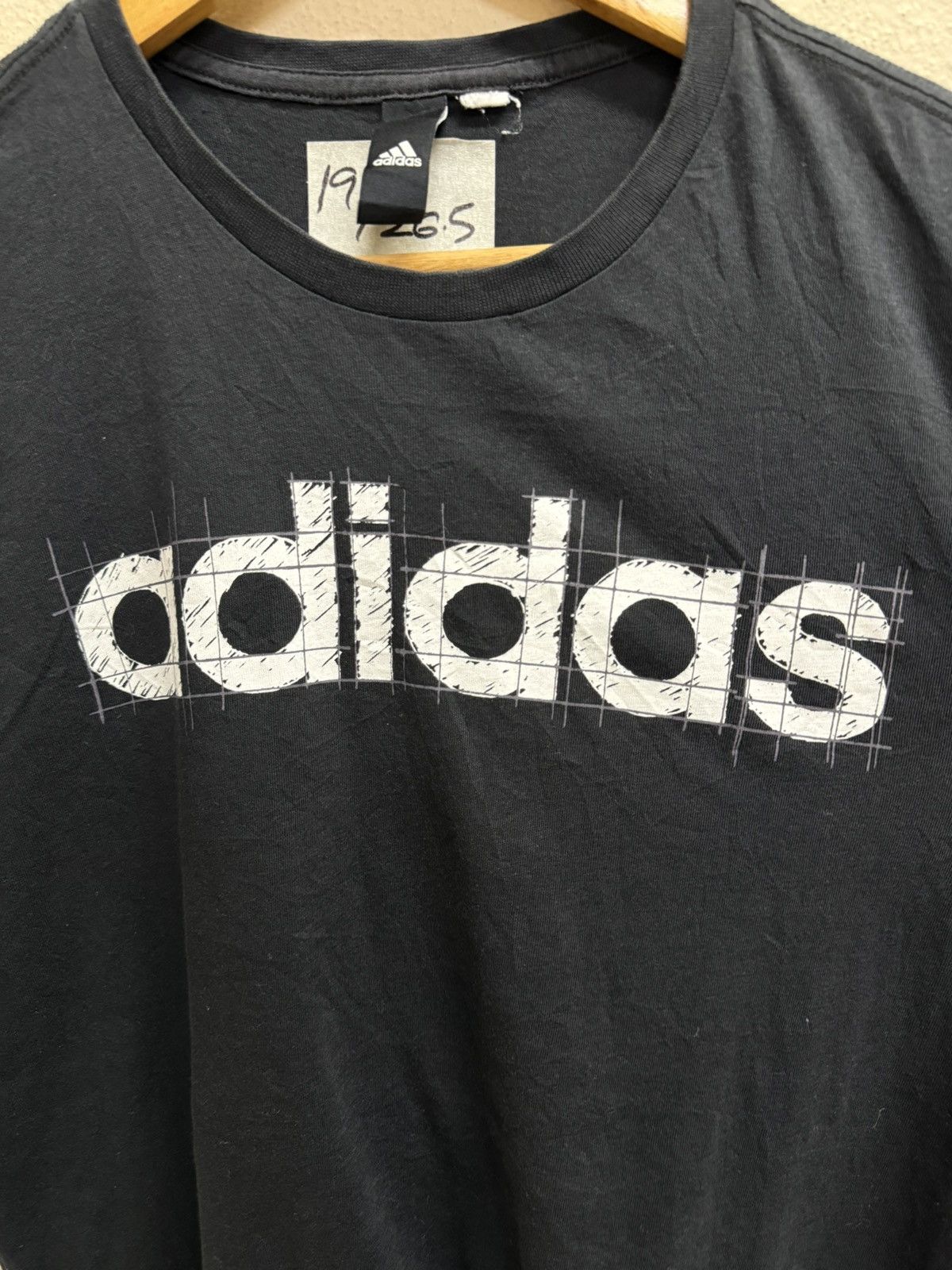 Adidas Adidas wording spellout tshirt Size US S / EU 44-46 / 1 - 10 Thumbnail