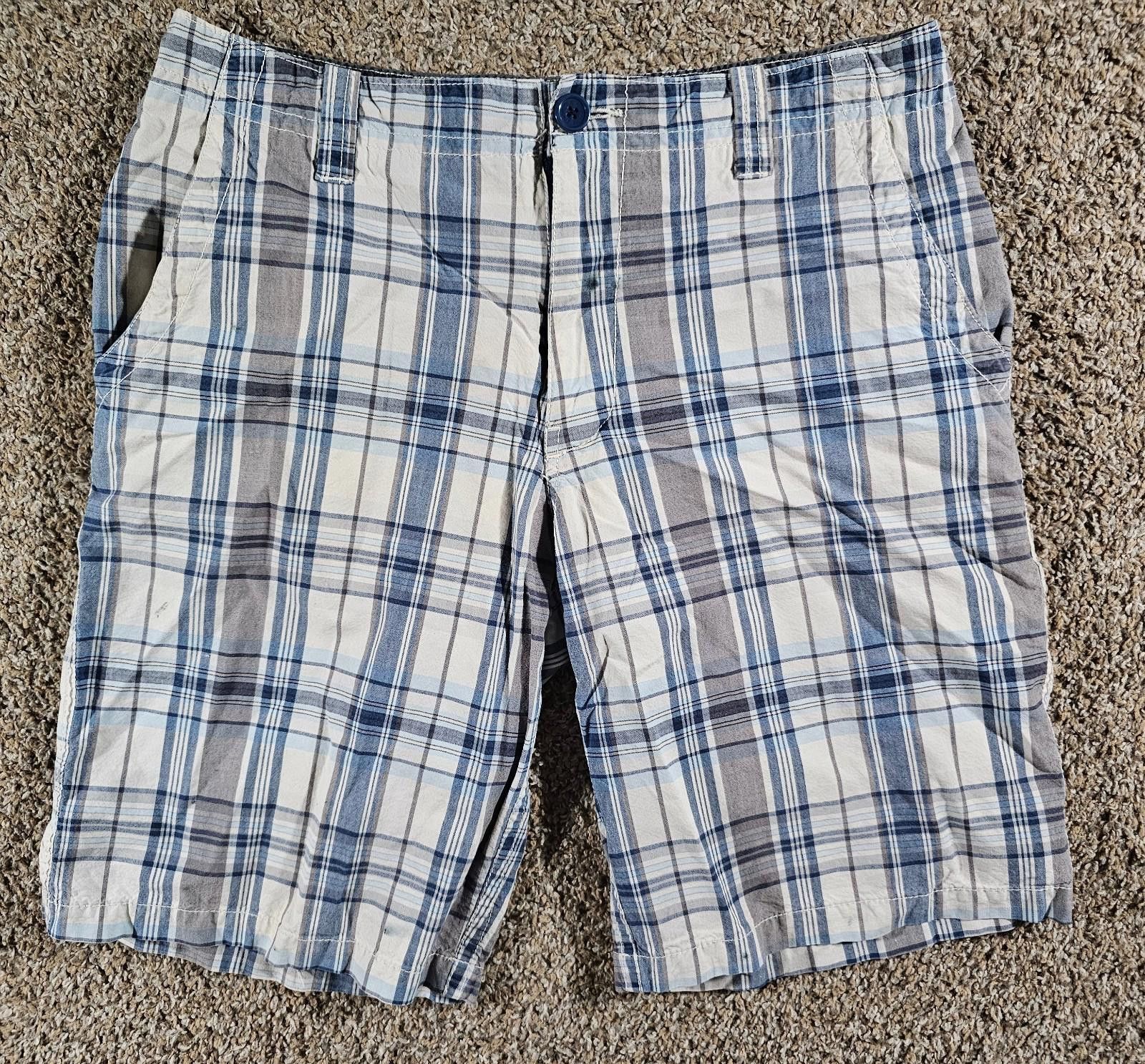 Aeropostale Aeropostale Blue Plaid Sz 32 Shorts Size US 32 / EU 48 - 1 Thumbnail