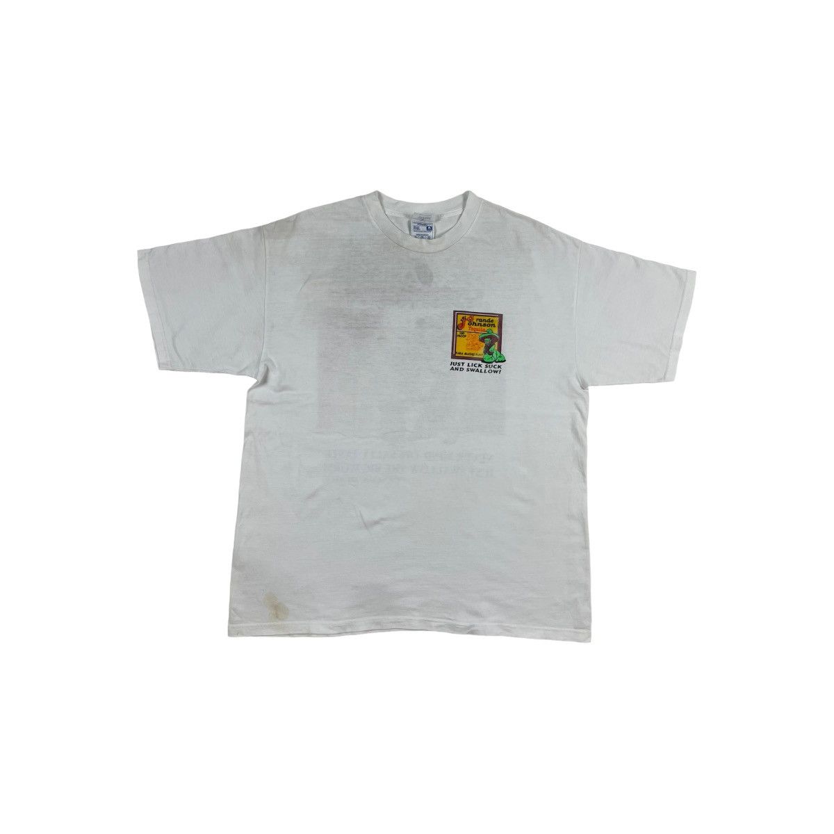 image of Mexican Threads x Vintage vtg El Grande Mexico Lick Suck And Swallow Tee in White (Size XL)