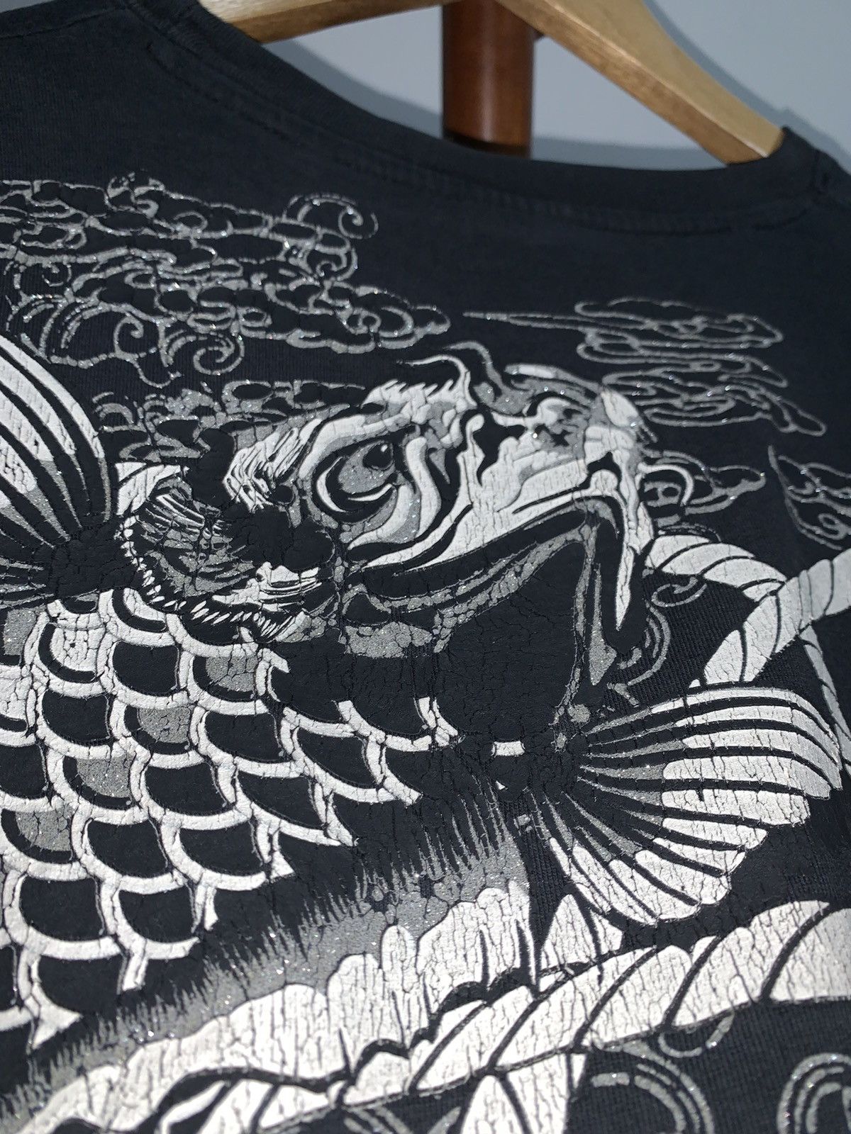 Japanese Brand Sukajan Carp Koi Shirt Size US L / EU 52-54 / 3 - 8 Thumbnail