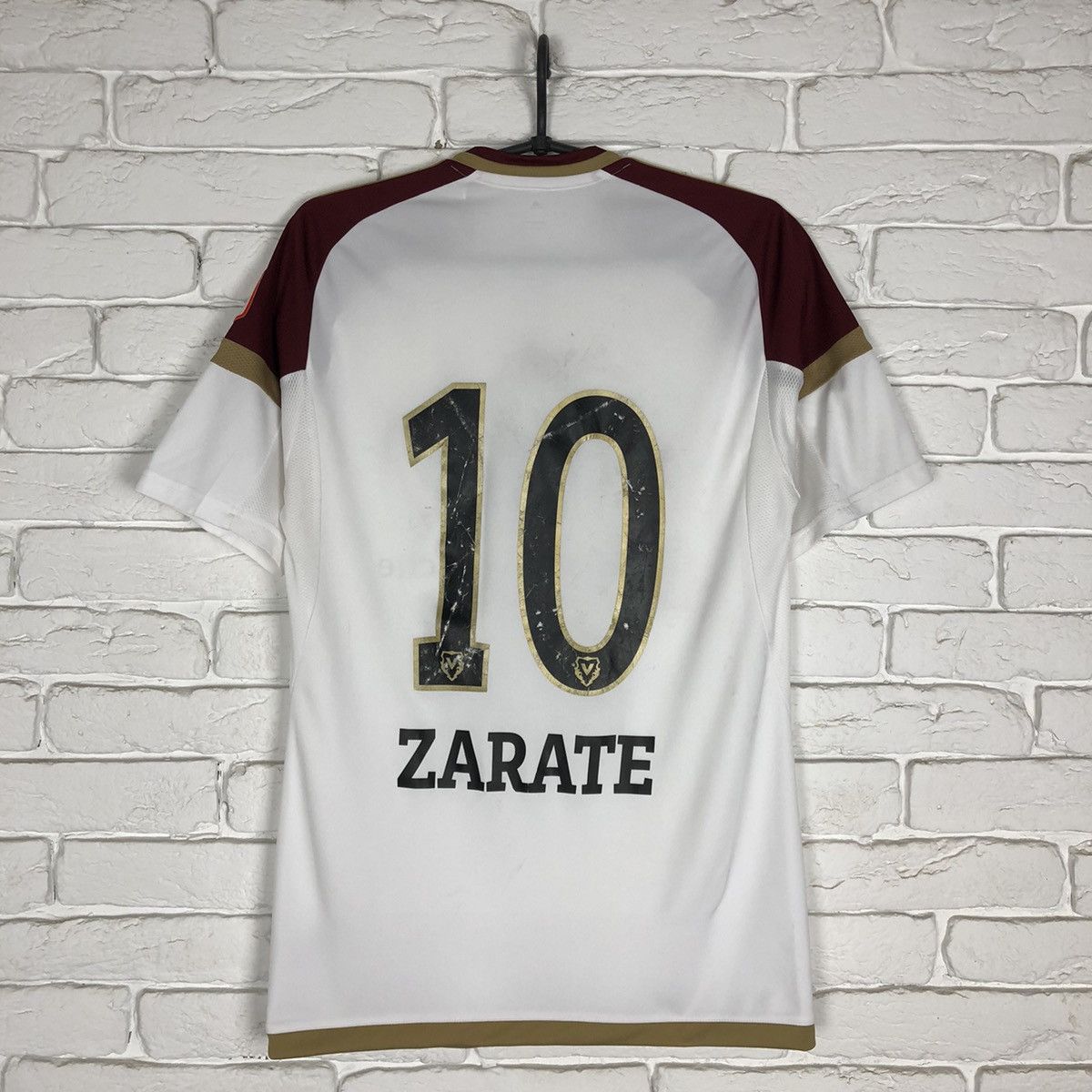 Adidas × Vintage Vaduz Liechtenstein Zarate Match Worn 2015 2016 away jersey Size US S / EU 44-46 / 1 - 2 Thumbnail