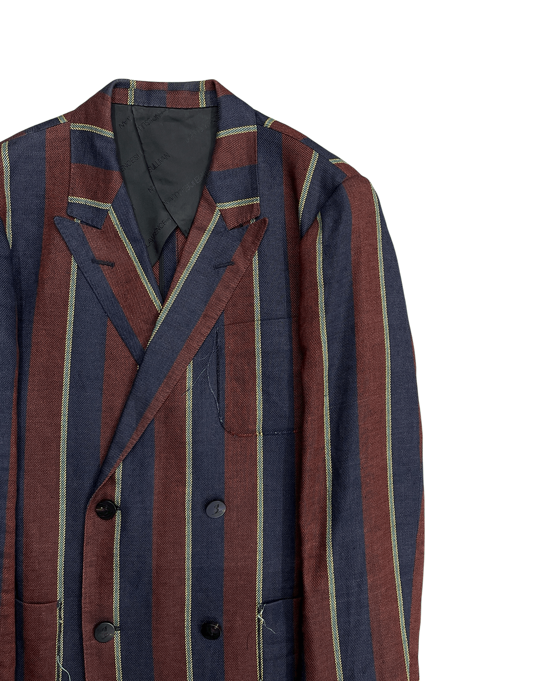 JOHN LAWRENCE SULLIVAN John Lawrence Sullivan Striped Linen Blazer Size XXS / US 00 / IT 34 - 6 Thumbnail