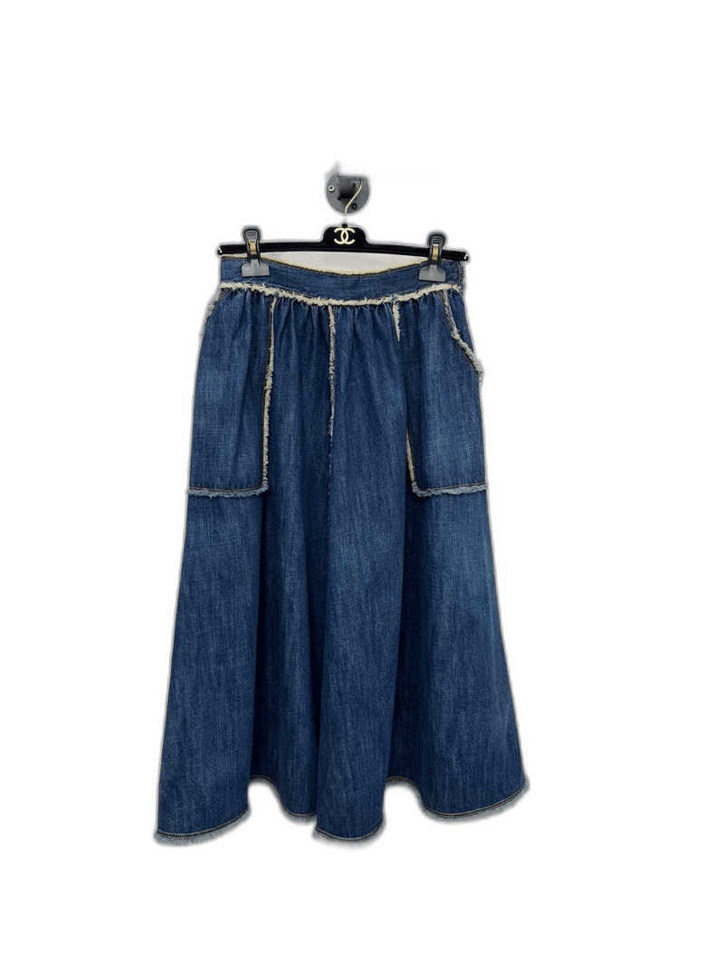 Dior Dior Denim Half Skirt Size 38 Size 38" / US 16 / IT 52 - 1 Thumbnail