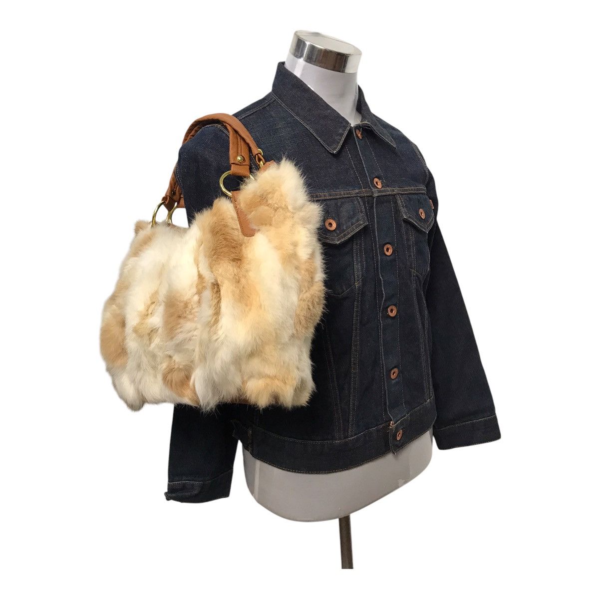 14th Addiction × Hysteric Glamour × If Six Was Nine Mink Fur Multicolour Bag Size ONE SIZE - 2 Thumbnail