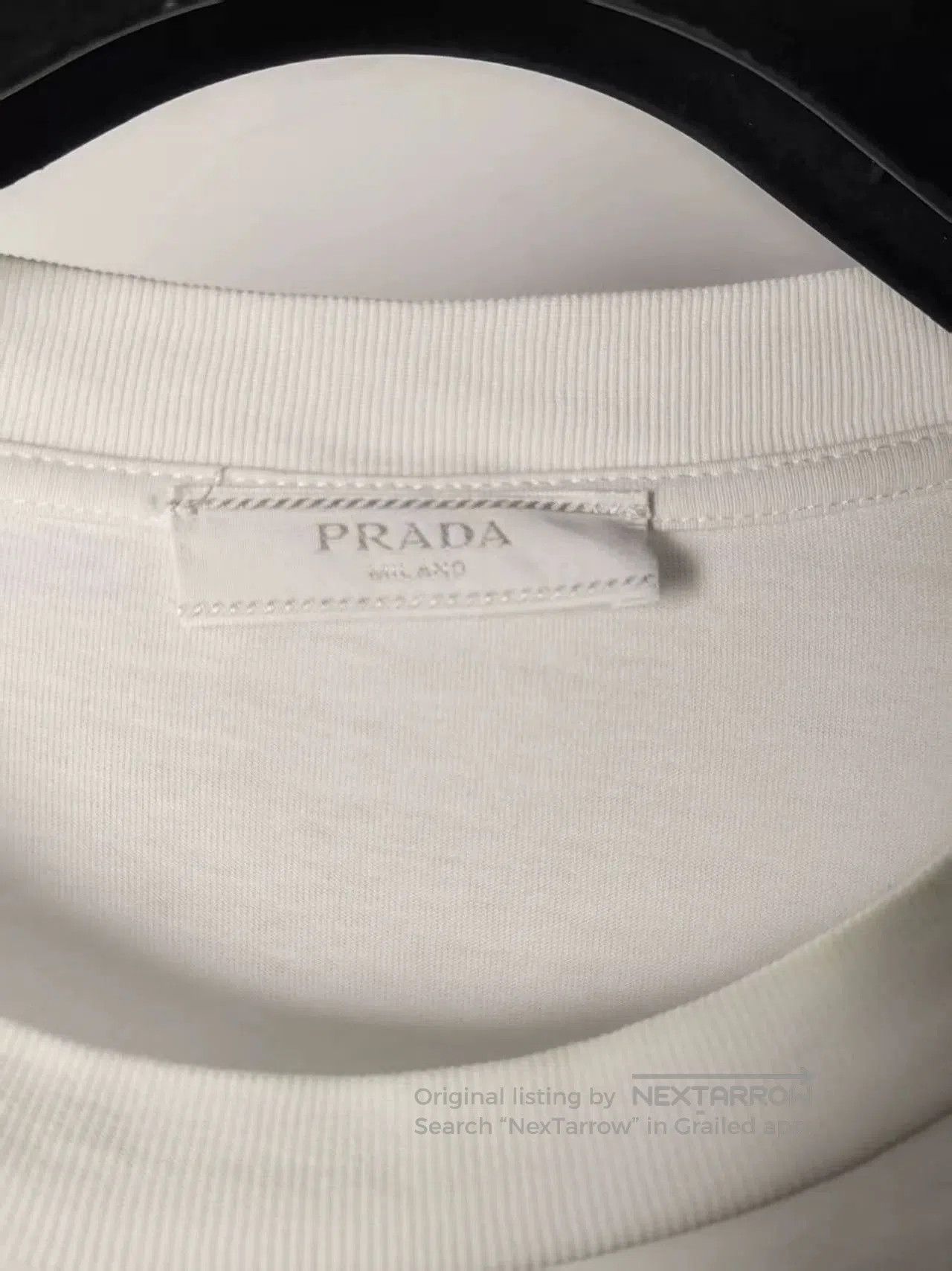 Prada Prada Embroidered Logo Short Sleeve Tee. Size US M / EU 48-50 / 2 - 4 Thumbnail