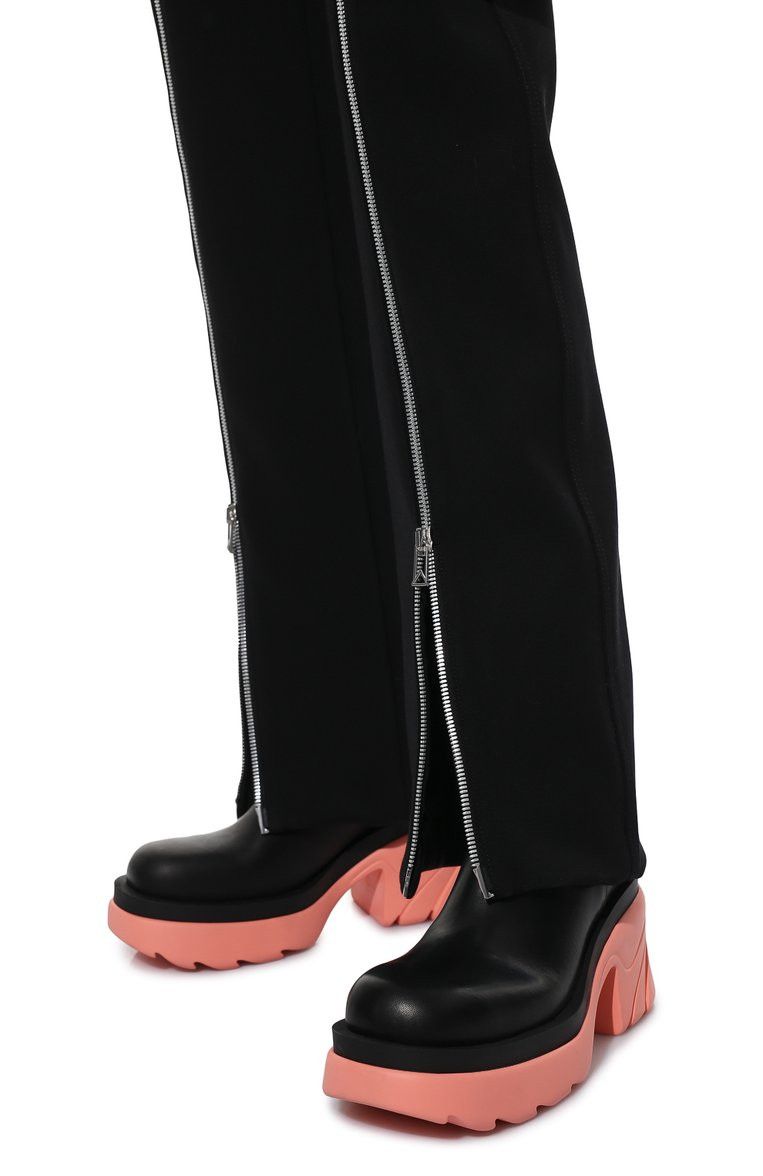 Bottega Veneta Flash Black Pink Leather Ankle Boots Size US 9.5 / IT 39.5 - 2 Thumbnail