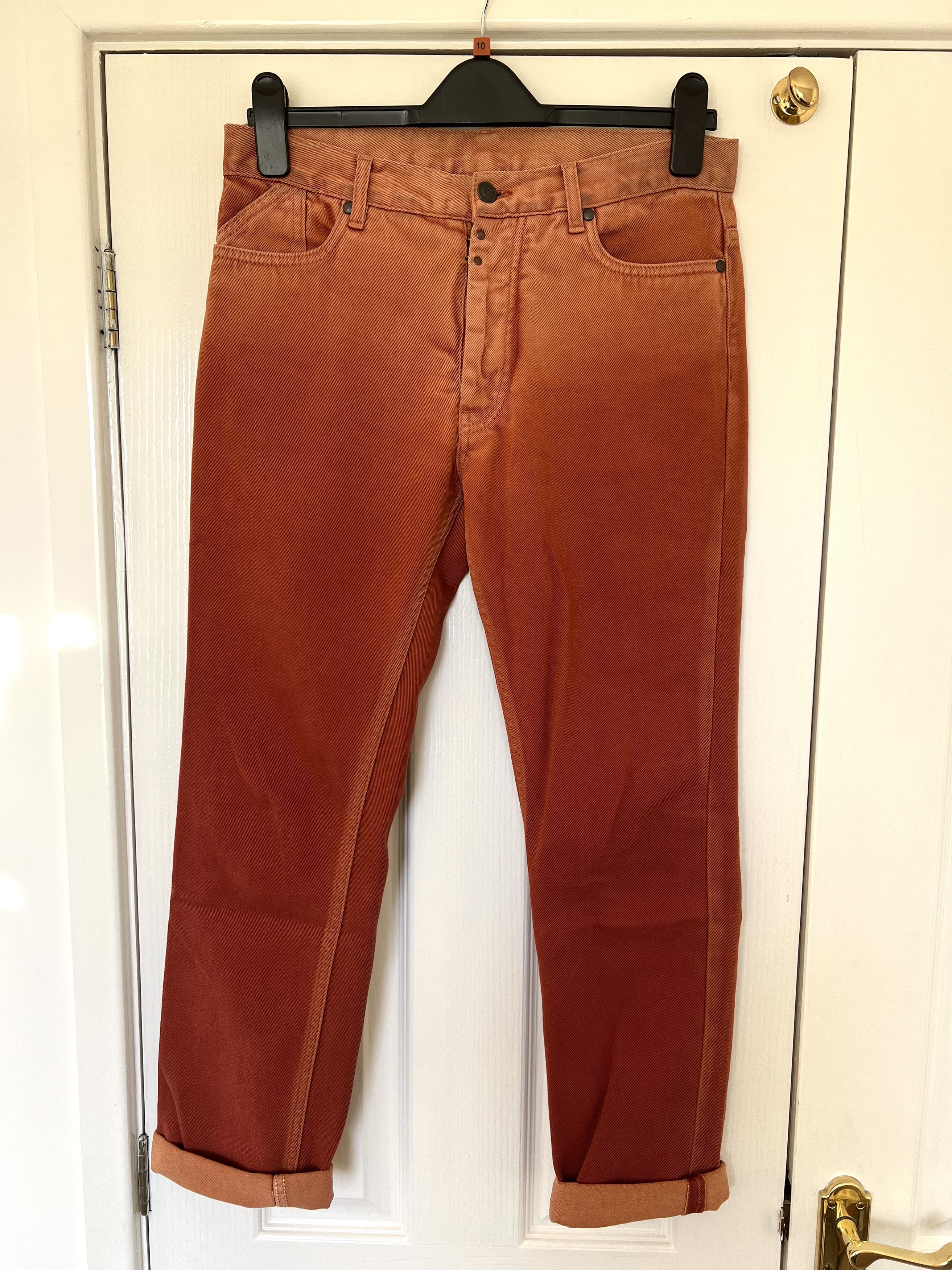 Maison Margiela Margiela FW13 Orange Gradient Denim Jeans Size 46 Thom Yorke Size US 30 / EU 46 - 1 Thumbnail
