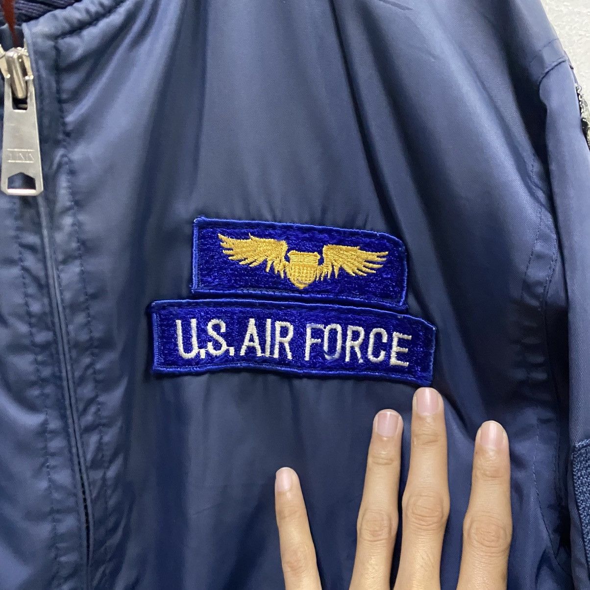 Vintage Vintage JACK SERIKA USAF MA-1 Flight Bomber Jacket Size US M / EU 48-50 / 2 - 11 Thumbnail