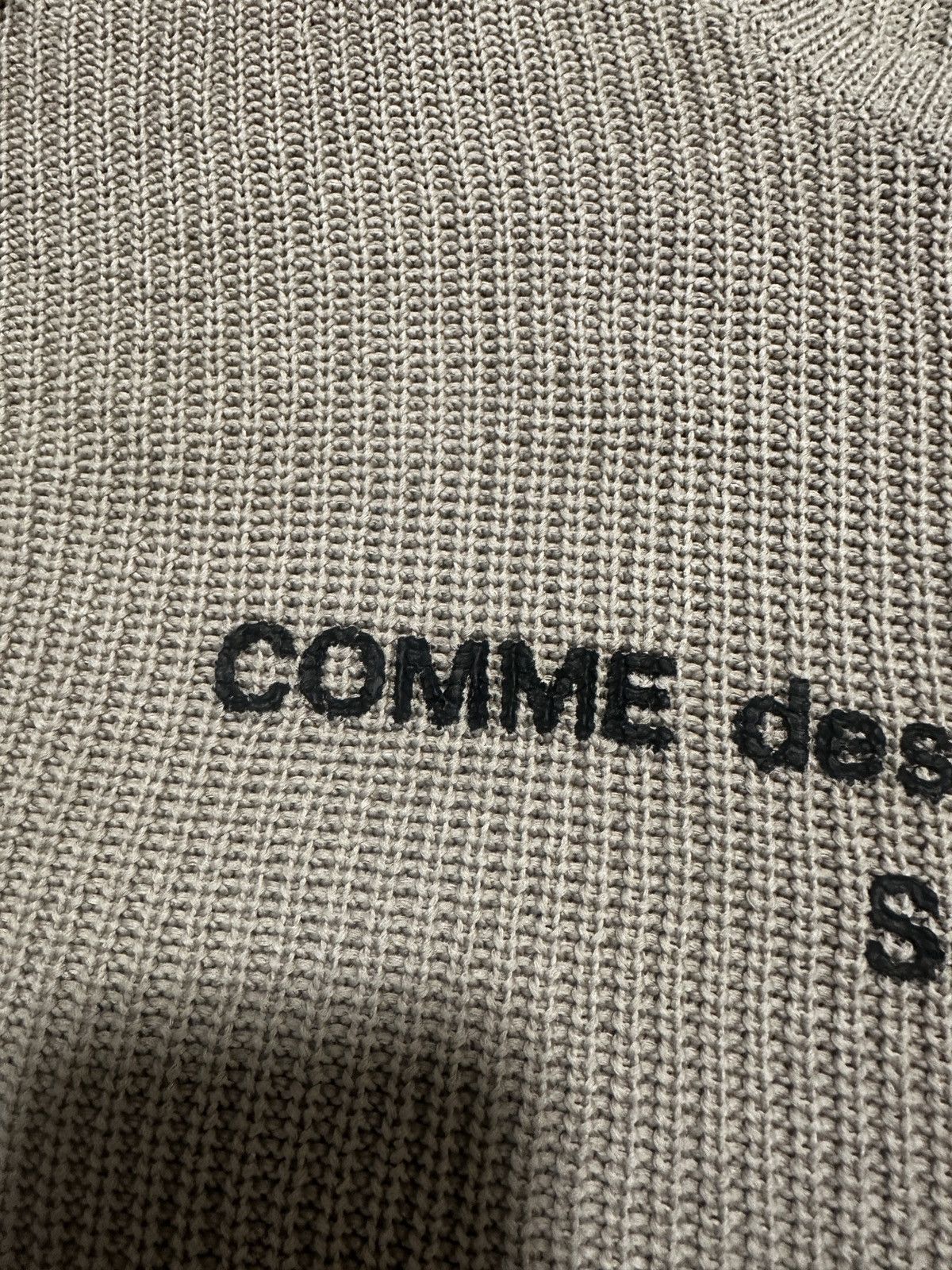 Comme des Garcons SHIRT × Supreme Supreme x CDG Knit Sweater Tan Size US L / EU 52-54 / 3 - 3 Thumbnail