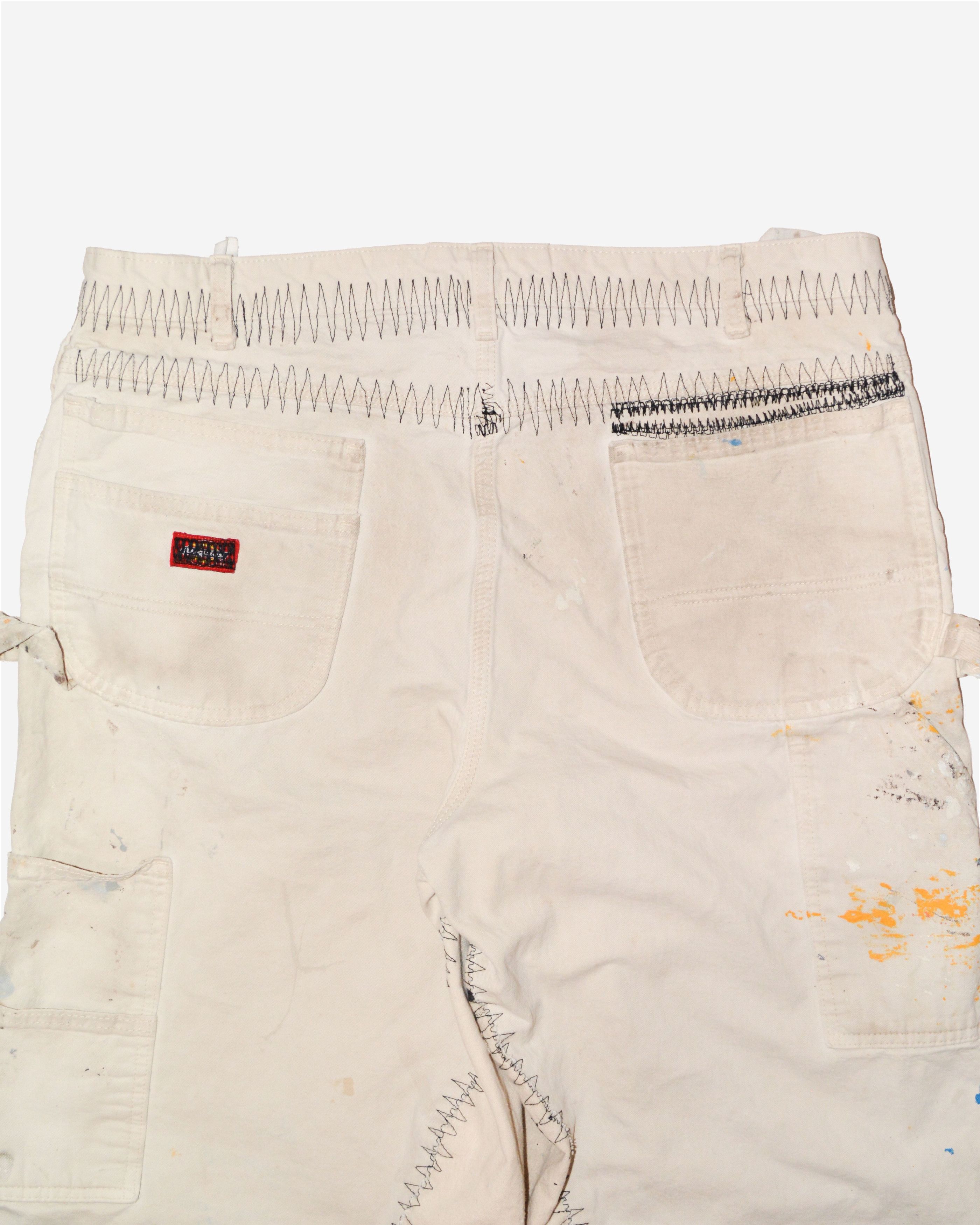 Vintage Paint-Riddled White Carpenters Size US 36 / EU 52 - 6 Thumbnail