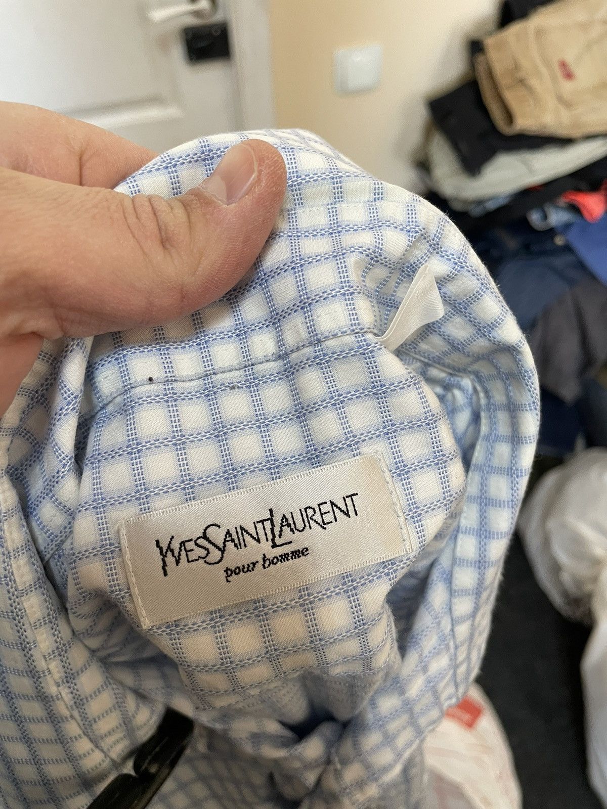 Saint Laurent Paris × Yves Saint Laurent Rare ysl tee short yves saint laurent Tuxedo Shirt button up Size US M / EU 48-50 / 2 - 3 Thumbnail