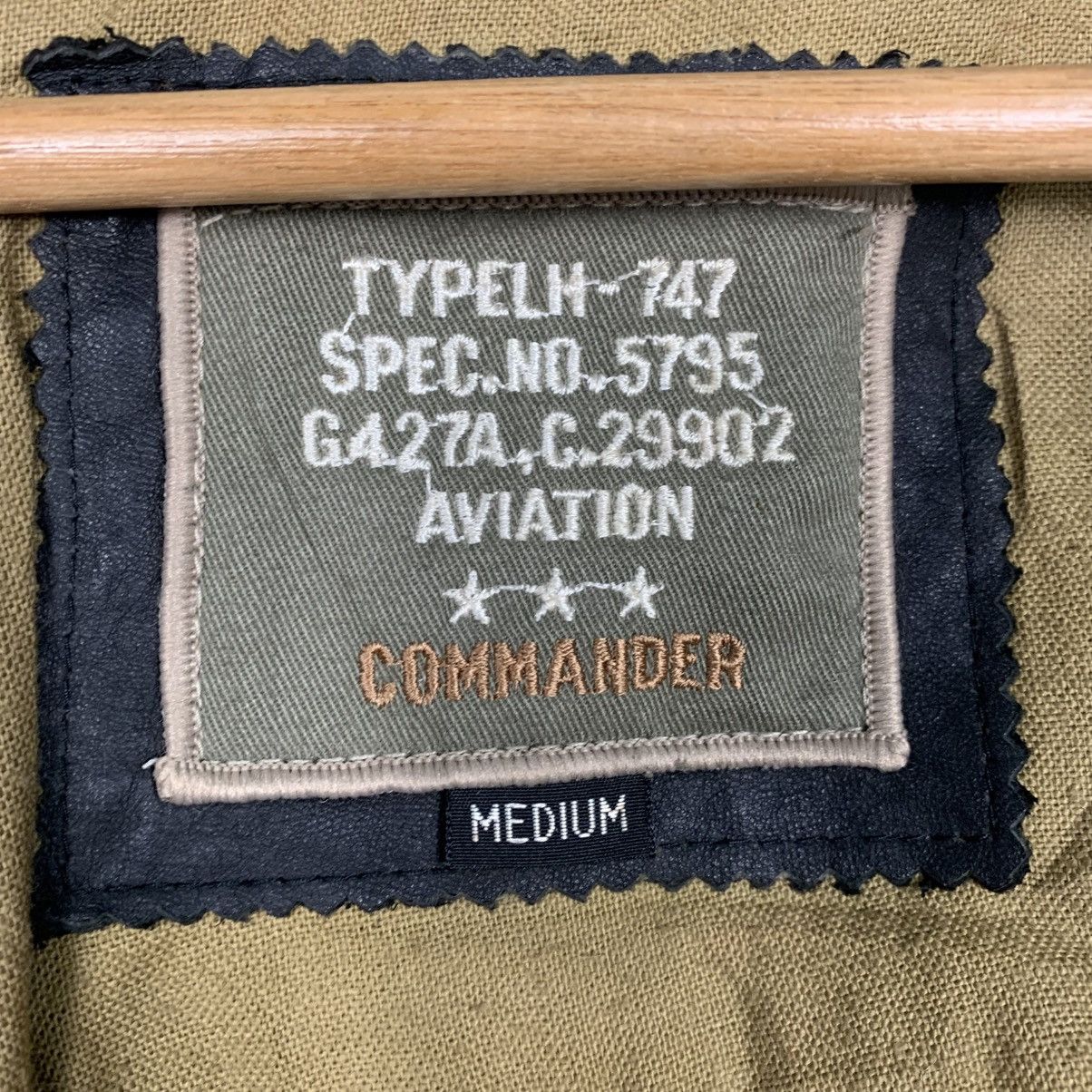Japanese Brand Vintage Commander Aviator Leather Jacket Size US M / EU 48-50 / 2 - 18 Thumbnail