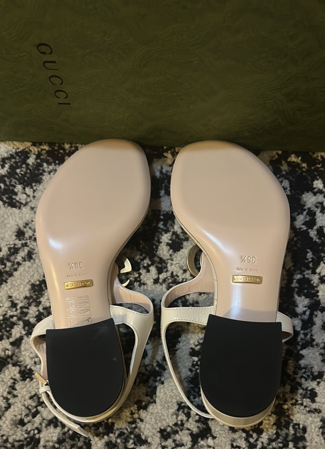 Gucci Gucci Double G Thong Sandal Nappa Mystic White Size US 6.5 / IT 36.5 - 5 Thumbnail