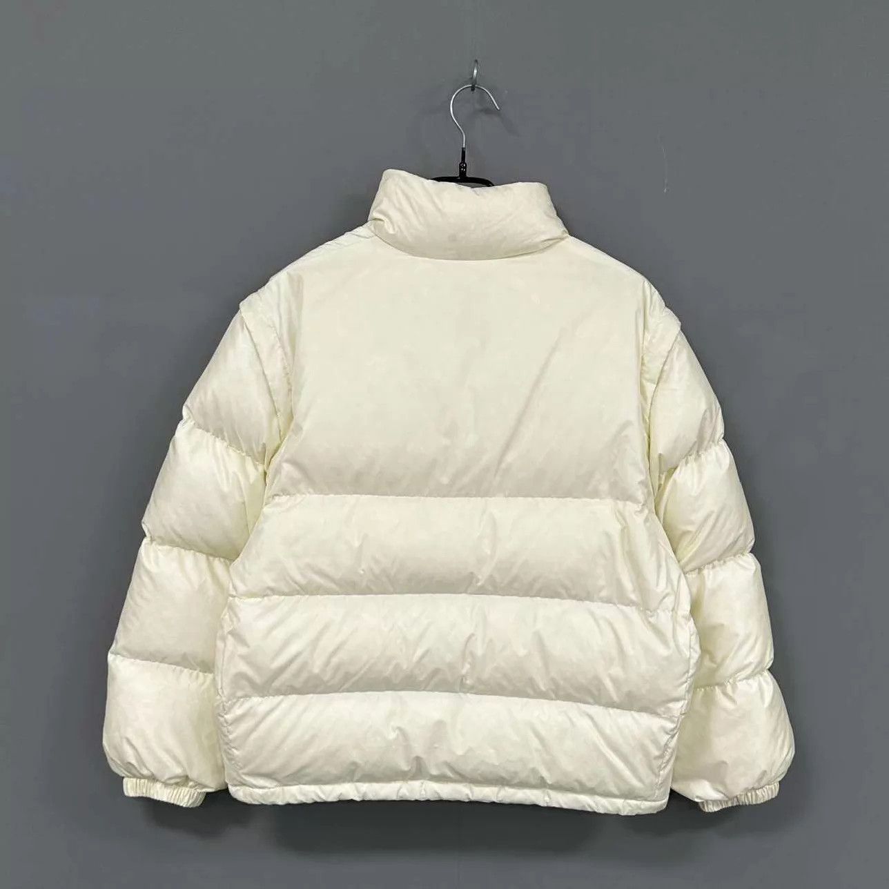 Gucci GUCCI Women's Ivory Classic Webbing Puffer Jacket Size XS / US 0-2 / IT 36-38 - 3 Thumbnail