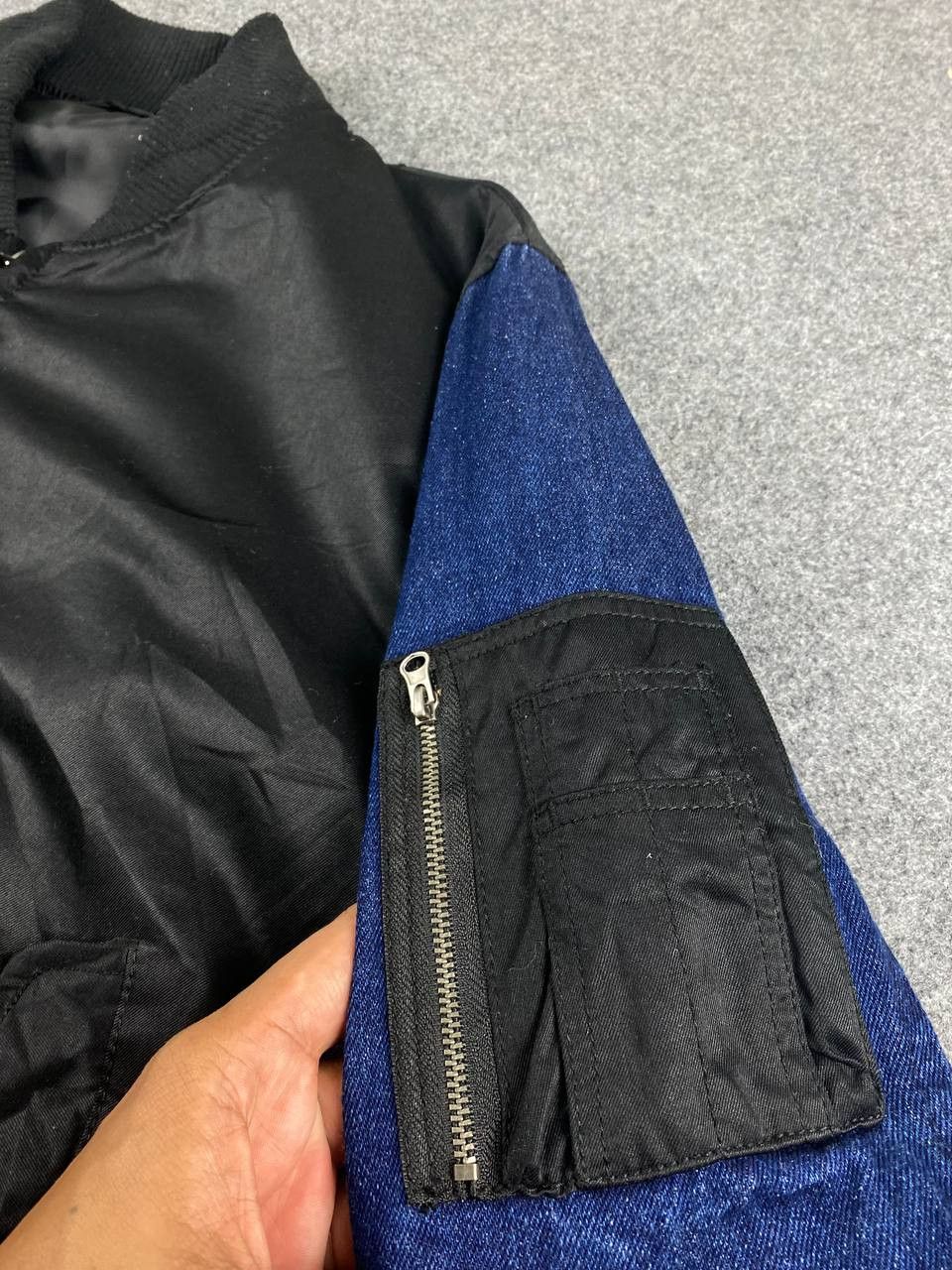 Japanese Brand japanese brand bomber jacket denim sleeves nice design Size US XL / EU 56 / 4 - 5 Thumbnail