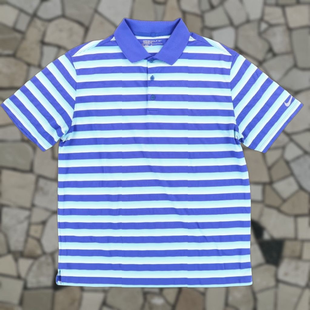 Nike Nike Dri-Fit Golf Jersey Polo Shirt Blue Men's L Size US L / EU 52-54 / 3 - 1 Thumbnail