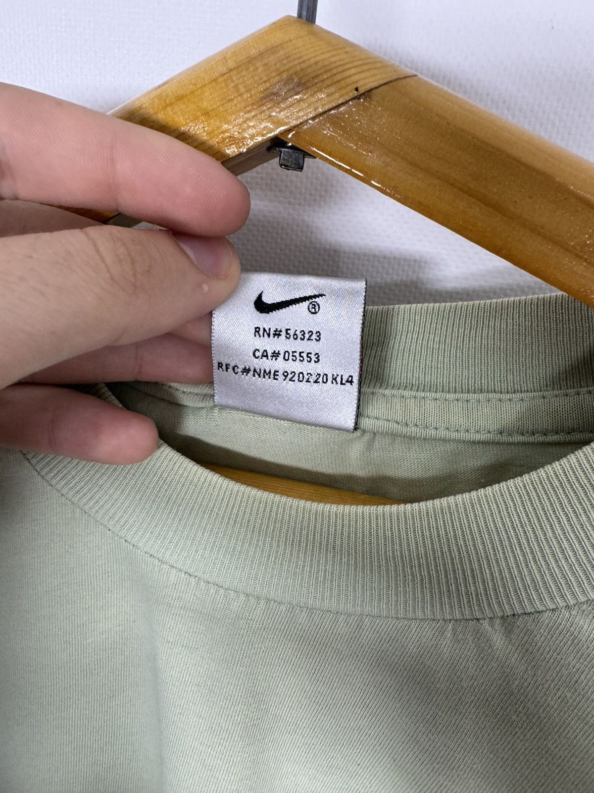 Nike Vintage Nike Swoosh Green T-Shirt 90’s Size US S / EU 44-46 / 1 - 10 Thumbnail