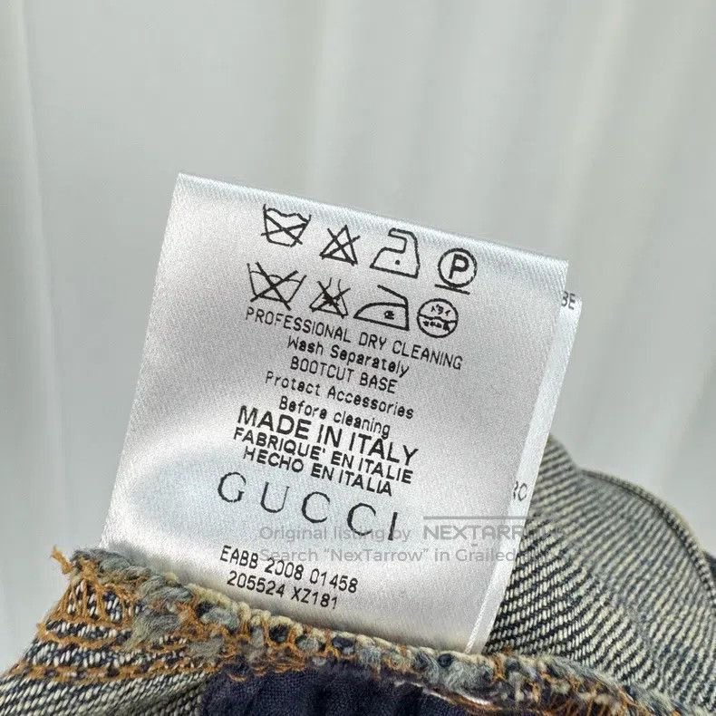 Gucci Gucci Chain washed denim trousers Size 27" / US 4 / IT 40 - 6 Thumbnail
