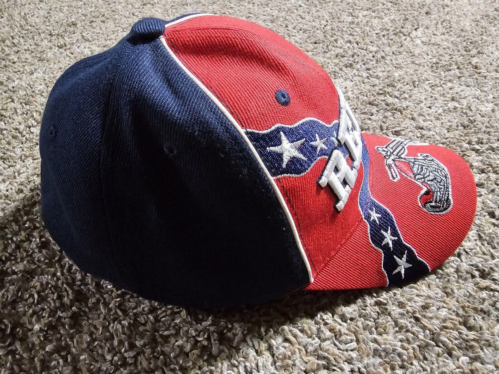 Designer Rebel Motorcycle Baseball Hat Adjustable Strap Embroidered Size ONE SIZE - 5 Thumbnail