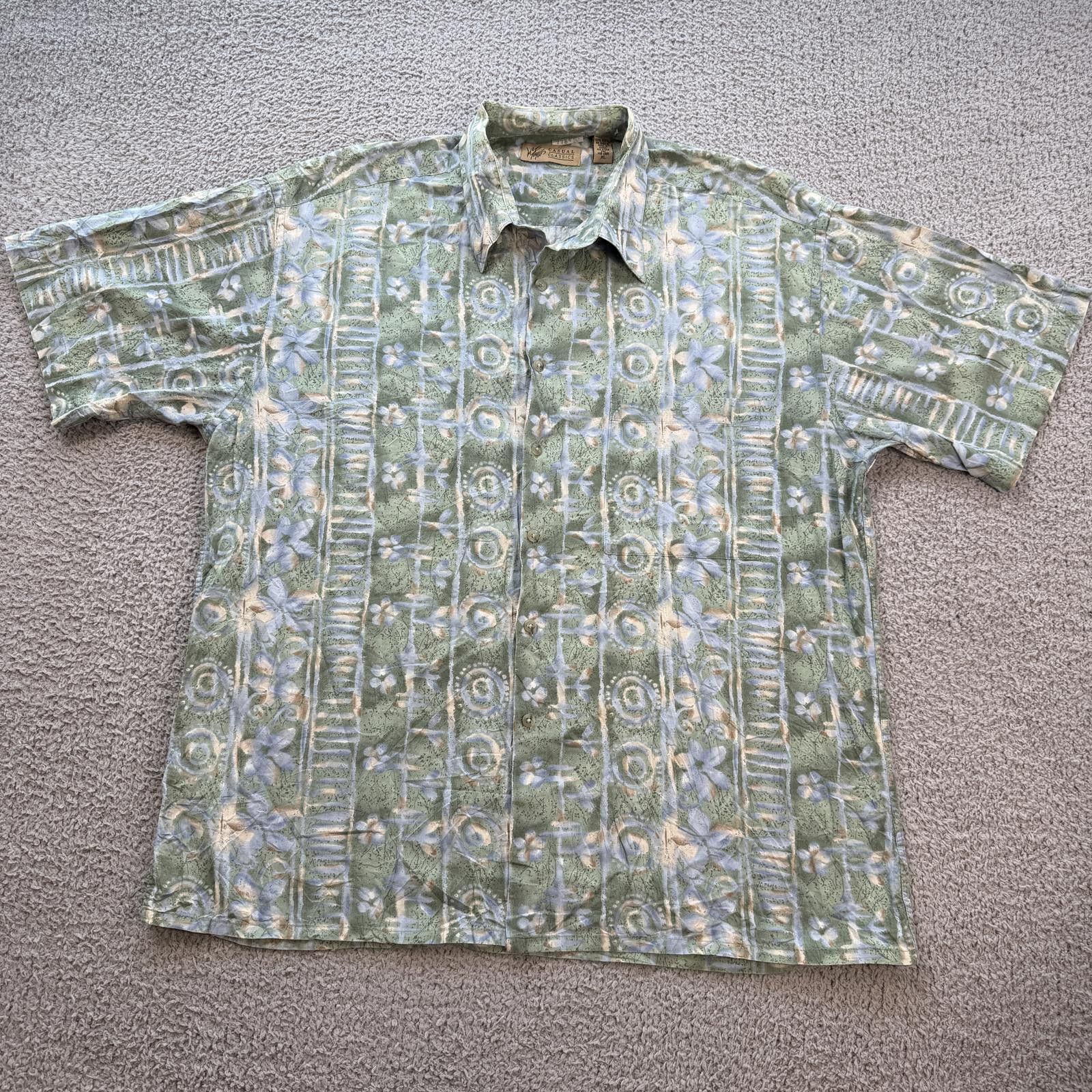Lord & Taylor Ken Yaffe Casual Classics Lord & Taylor Shirt Green Button Size US XL / EU 56 / 4 - 1 Thumbnail