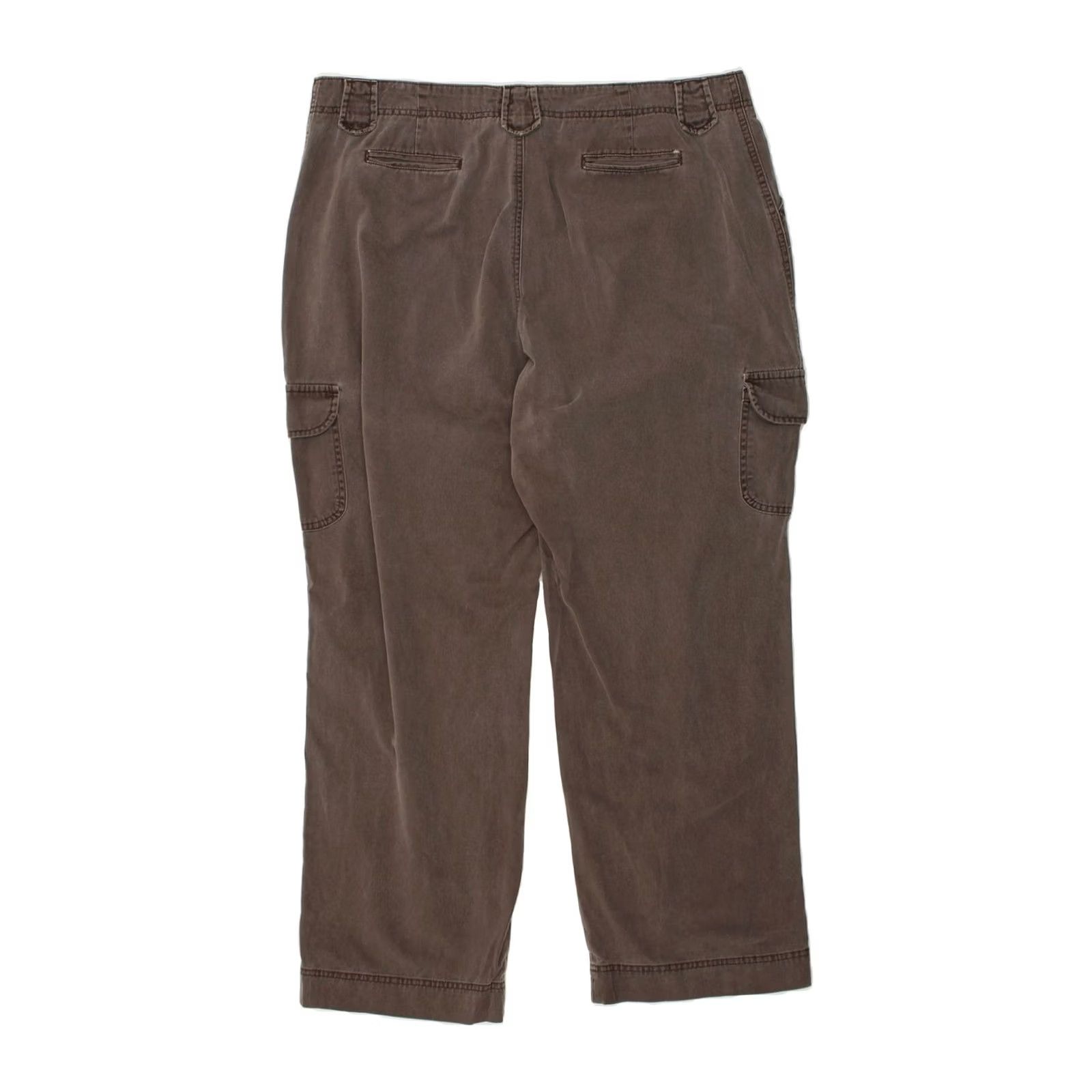Lee LEE Womens Straight Cargo Trousers Grey Cotton W40 L30 Size 27" / US 4 / IT 40 - 2 Thumbnail