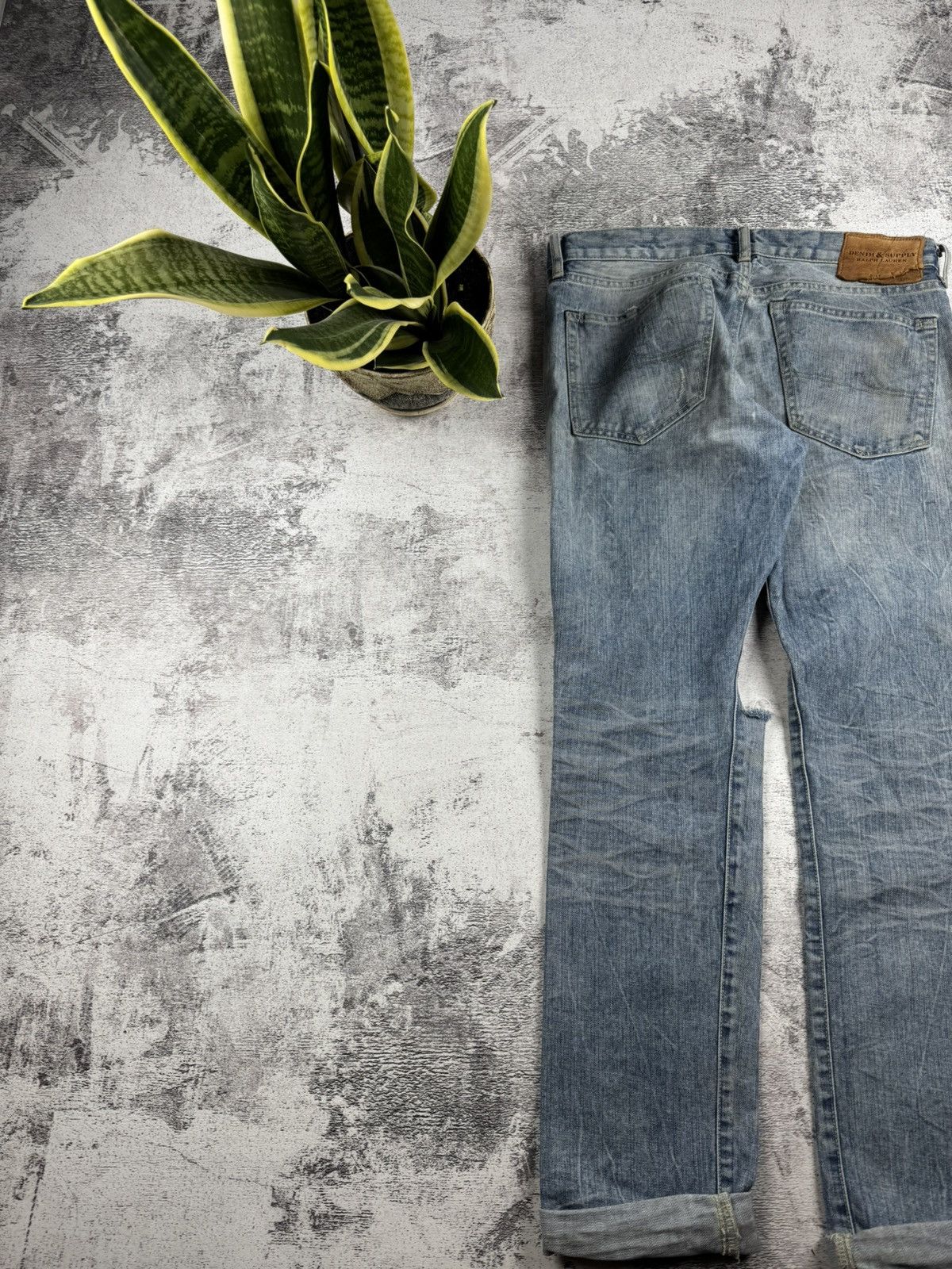 Denim & Supply Ralph Lauren Vintage Denim & Supply 32/34 Ralph Lauren Slim Distressed Jeans Pants Trousers Size US 32 / EU 48 - 14 Thumbnail