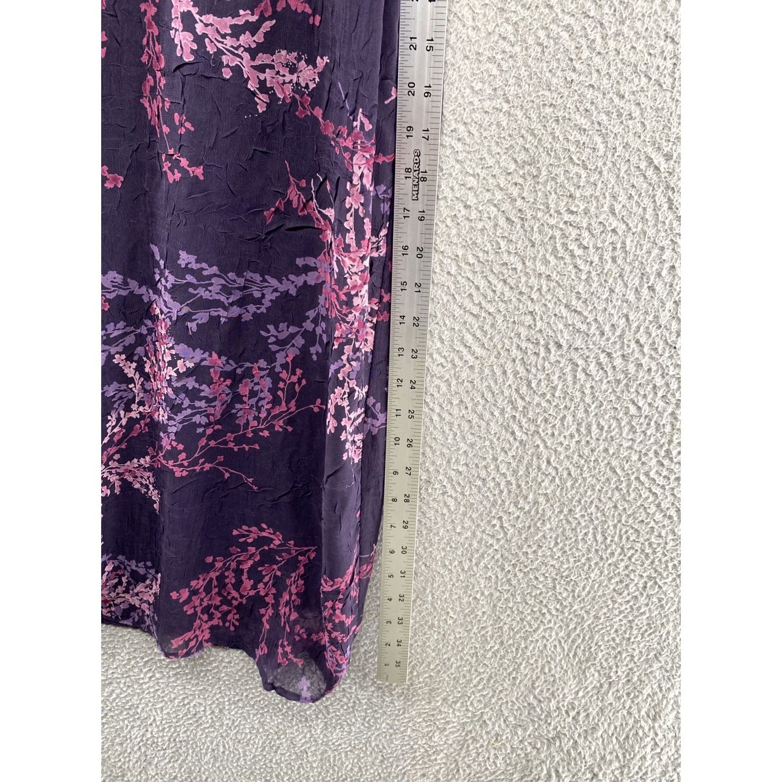 Vintage VINTAGE Dress Barn Pull On A Line Long Lined Floral Skirt Size 6 USA Made Size 28" / US 6 / IT 42 - 6 Thumbnail