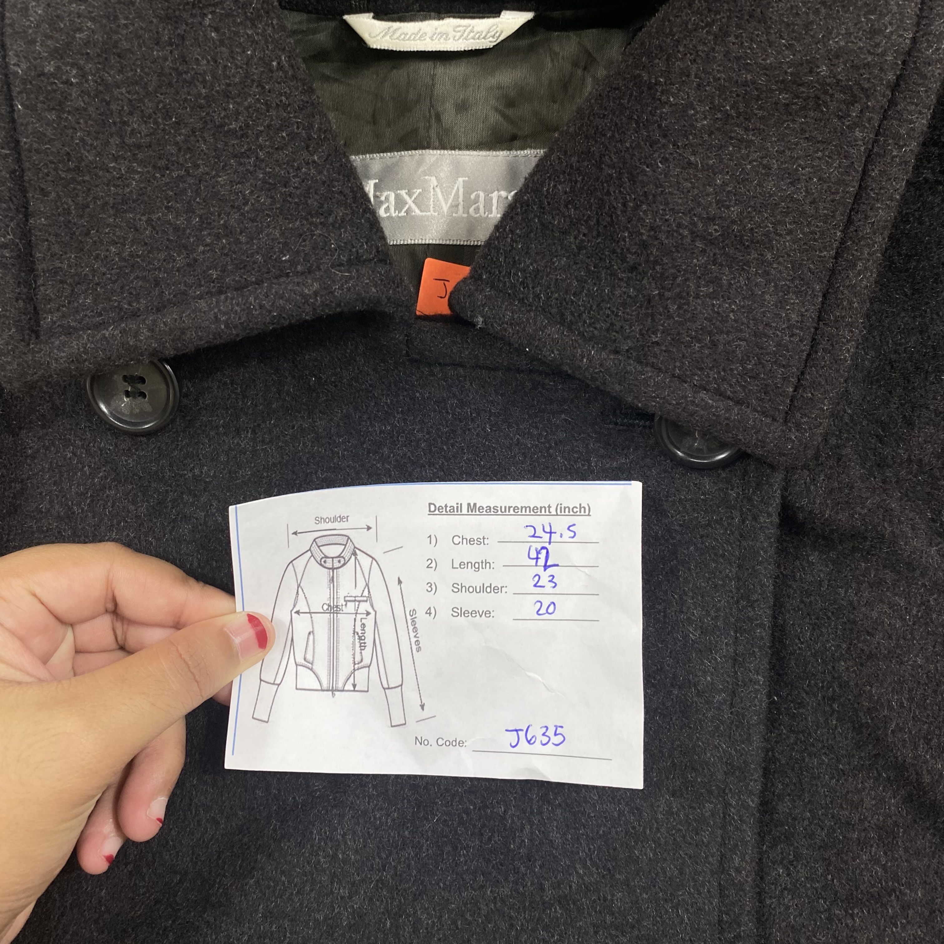 Hysteric Glamour VINTAGE MAX MARA HYSTERIC STYLE DOUBLE BREAST JACKET-J635 Size US L / EU 52-54 / 3 - 12 Thumbnail