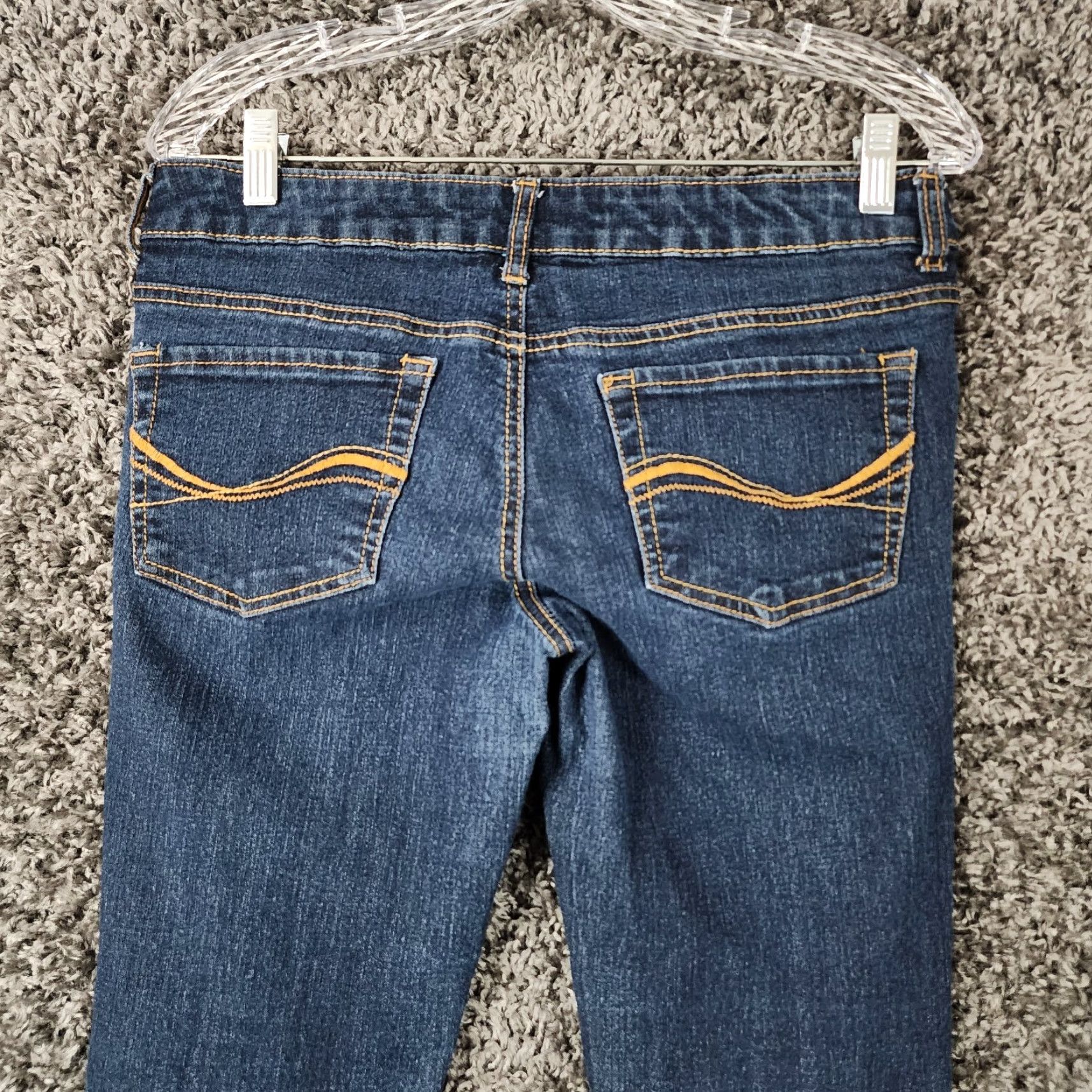 Vintage SO Womens Jeans Skinny Blue Cotton Blend Size 11 Regular 32x29 Womens Size 32" / US 10 / IT 46 - 7 Thumbnail