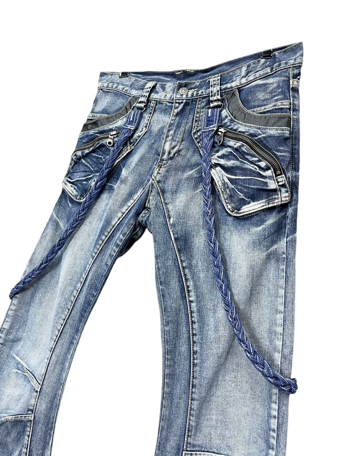 PPFM 🔥FYE🔥90’s PPFM Punk Curve Leg Custom Performance Jeans Size US 31 - 8 Thumbnail