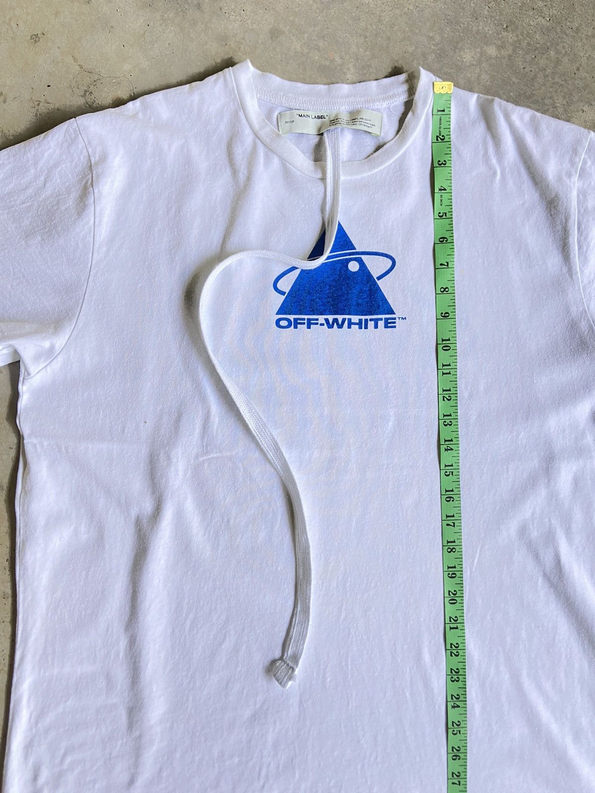 Off-White × Virgil Abloh Off-White Triangle Planet Oversized Blue/White Size US XS / EU 42 / 0 - 3 Thumbnail
