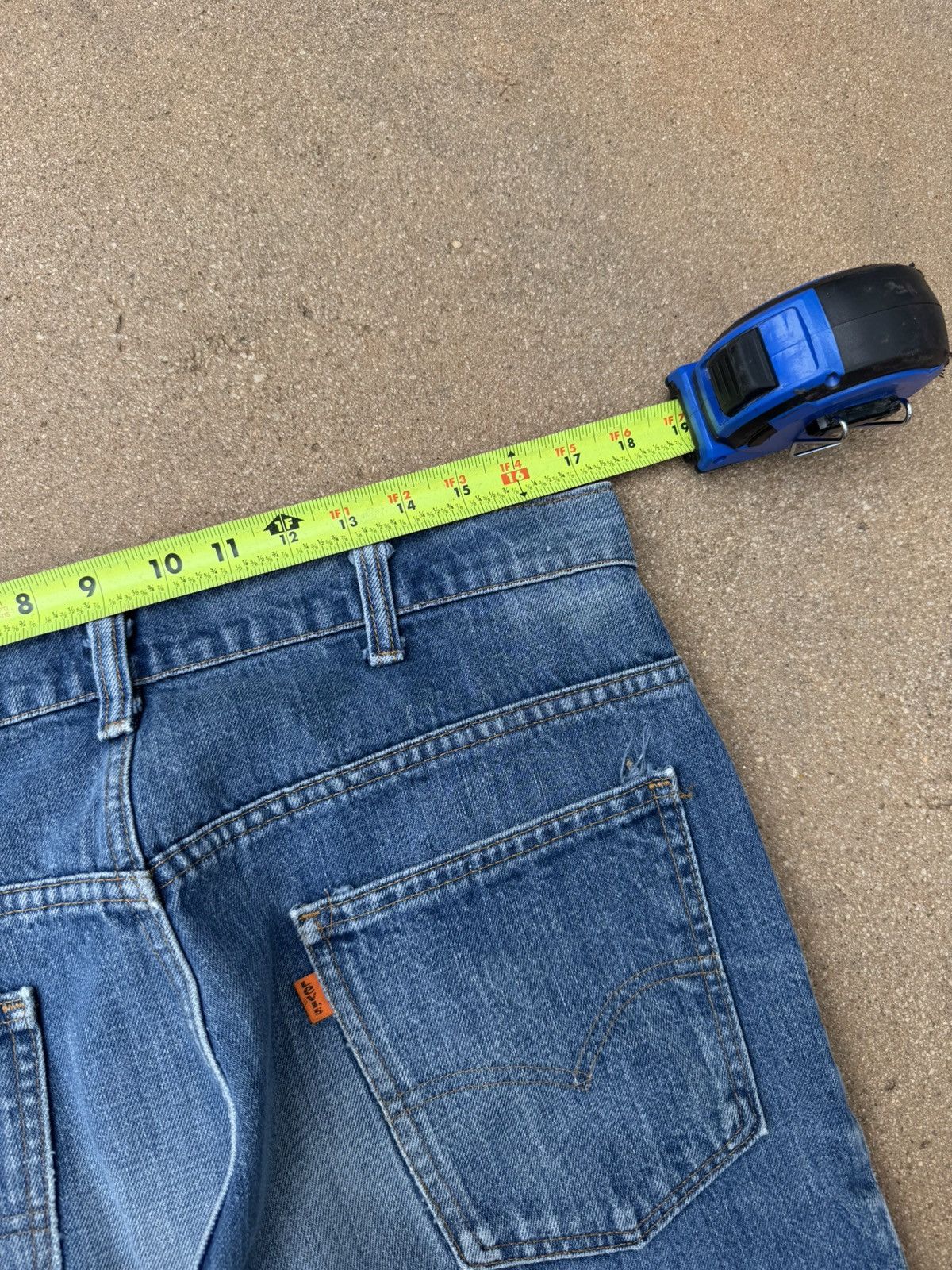 Levi's × Vintage Vtg 70’s Levi’s 646 Orange Tab Bellbottom Flare Jeans 35x32 Size US 35 - 9 Thumbnail