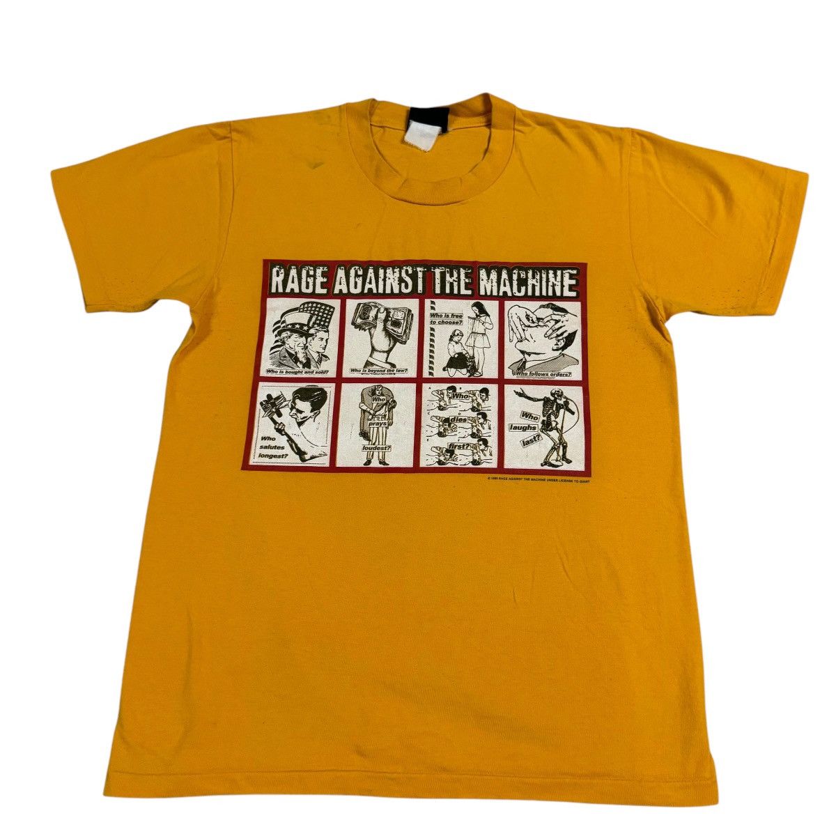 Band Tees × Rage Against The Machine × Vintage VINTAGE 1999 RAGE AGAINST THE MACHINE PROMO BAND SHIRTS Size US S / EU 44-46 / 1 - 1 Thumbnail