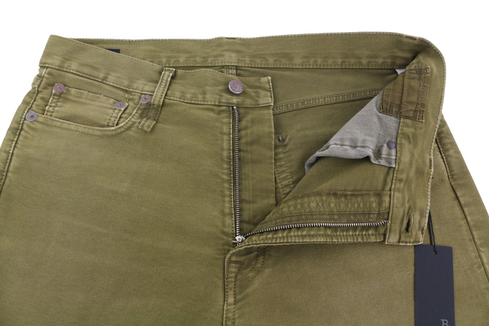 R13 BOYFRIEND 30 Olive Garment Dyed Moleskin Faded FW25 86609 Size 30" / US 8 / IT 44 - 4 Thumbnail
