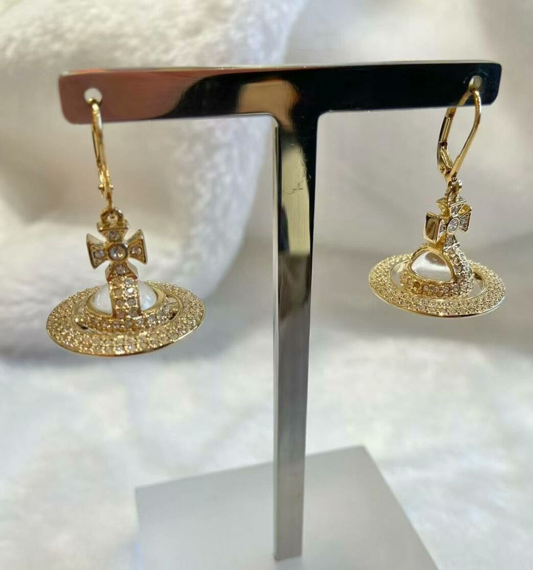 Vivienne Westwood vivienne westwood gold saturn orb earrings Size ONE SIZE - 1 Thumbnail