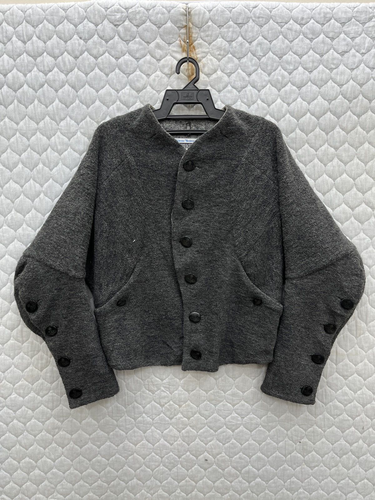image of Malcolm Mclaren x Vivienne Westwood Steals Vivienne Westwood Man Batwing Jacket in Grey (Size Mediu