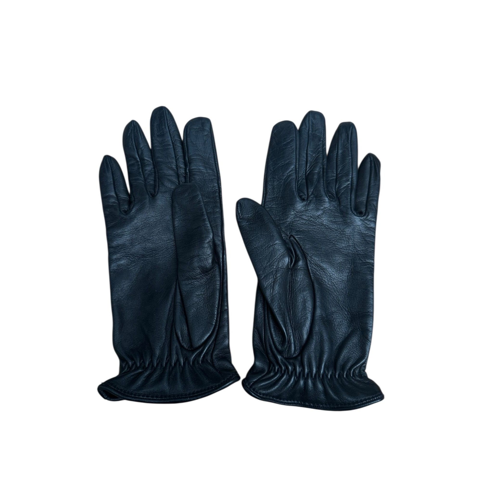 Dries Van Noten Black Leather Gloves Size ONE SIZE - 2 Thumbnail