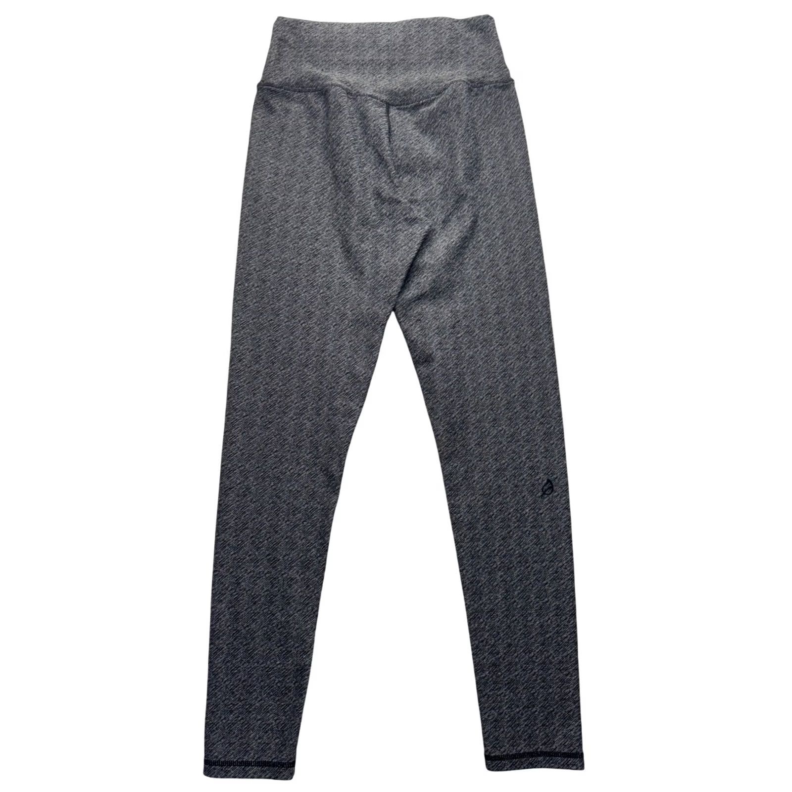 Vintage P'tula Leggings High-Waisted Heathered Gray Nylon/Spandex L Women Gray Leggings Gym & Training Womens L Size 36" / US 14 / IT 50 - 2 Thumbnail