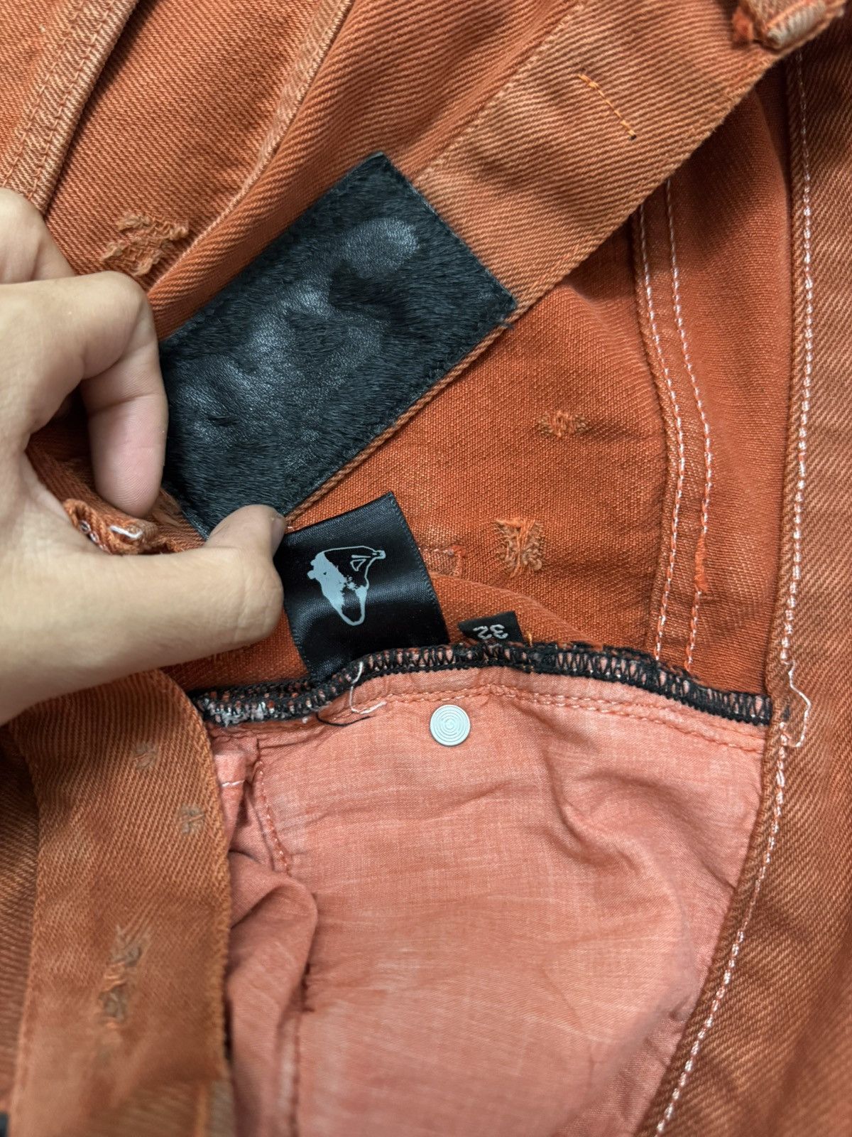 Siberia Hills Siberia Hills Spiritual Denim Jeans Orange Size US 32 / EU 48 - 5 Thumbnail