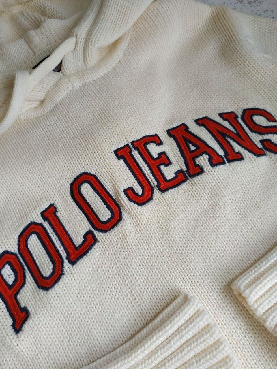 Polo Ralph Lauren × Vintage Vintage Polo Ralph Lauren Knit Hoodie Size S / US 4 / IT 40 - 7 Thumbnail